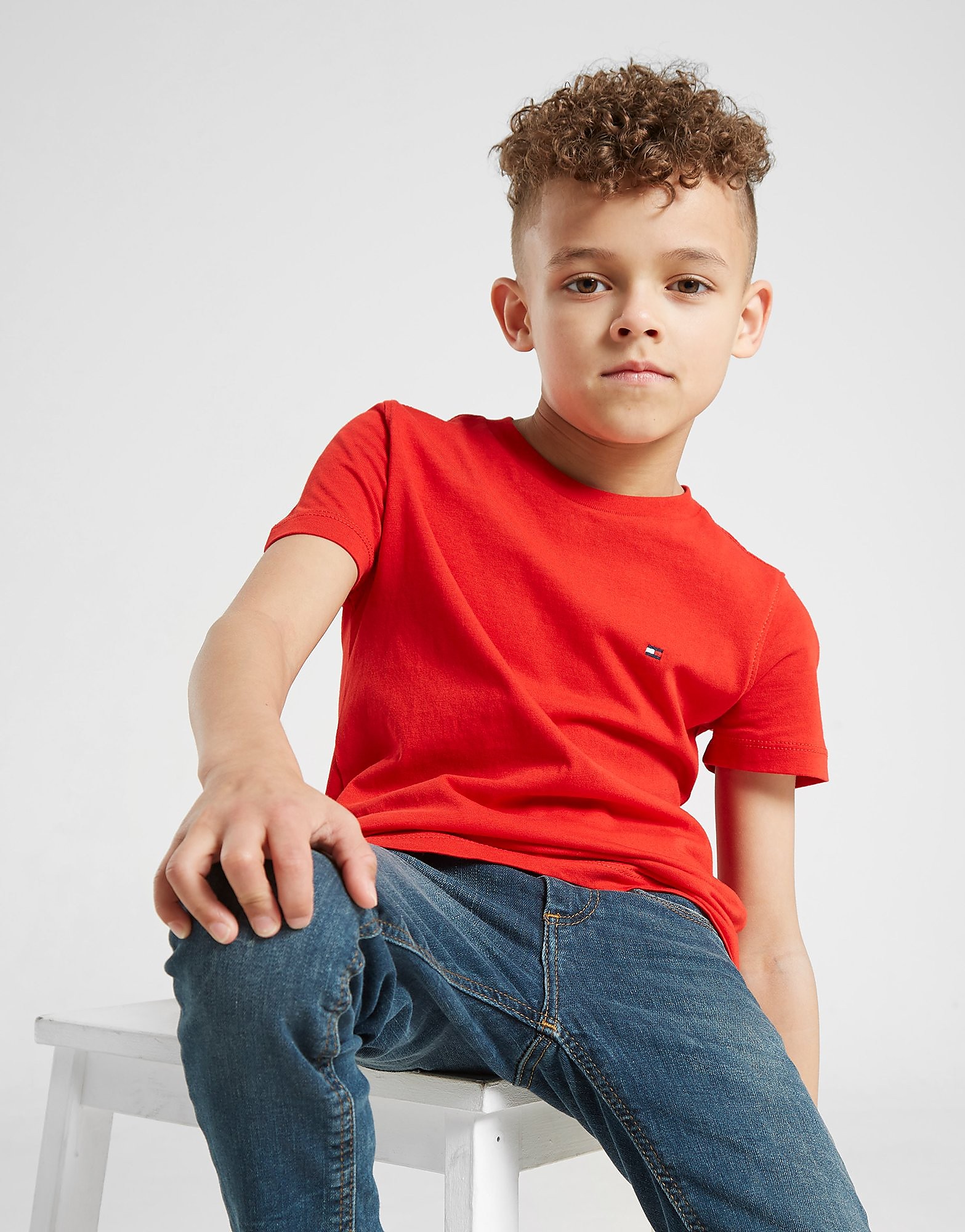 

Tommy Hilfiger Small Flag T-Shirt Children - Red - Kids, Red