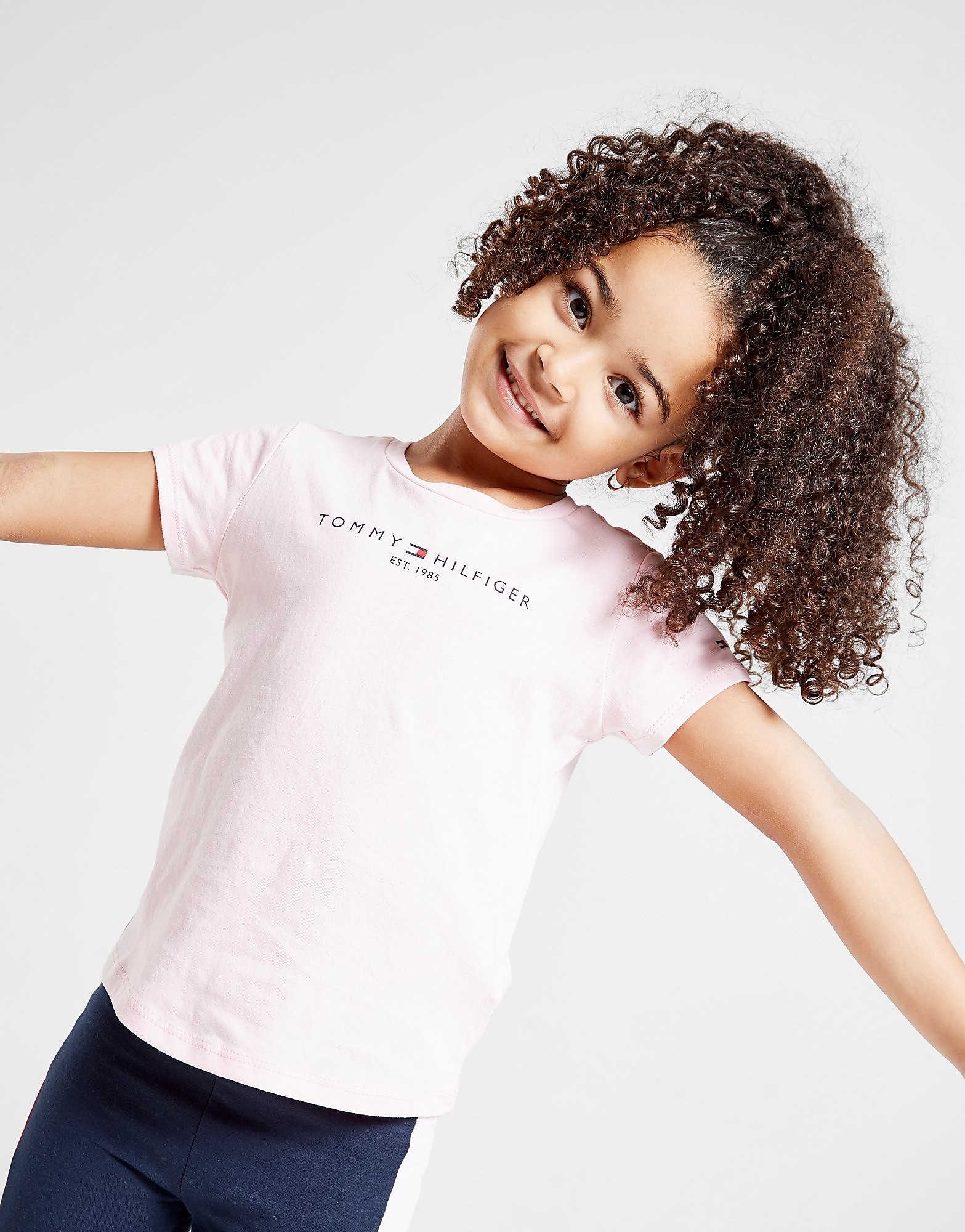 

Tommy Hilfiger Girls' Essential Logo T-Shirt Children - Pink - Kids, Pink