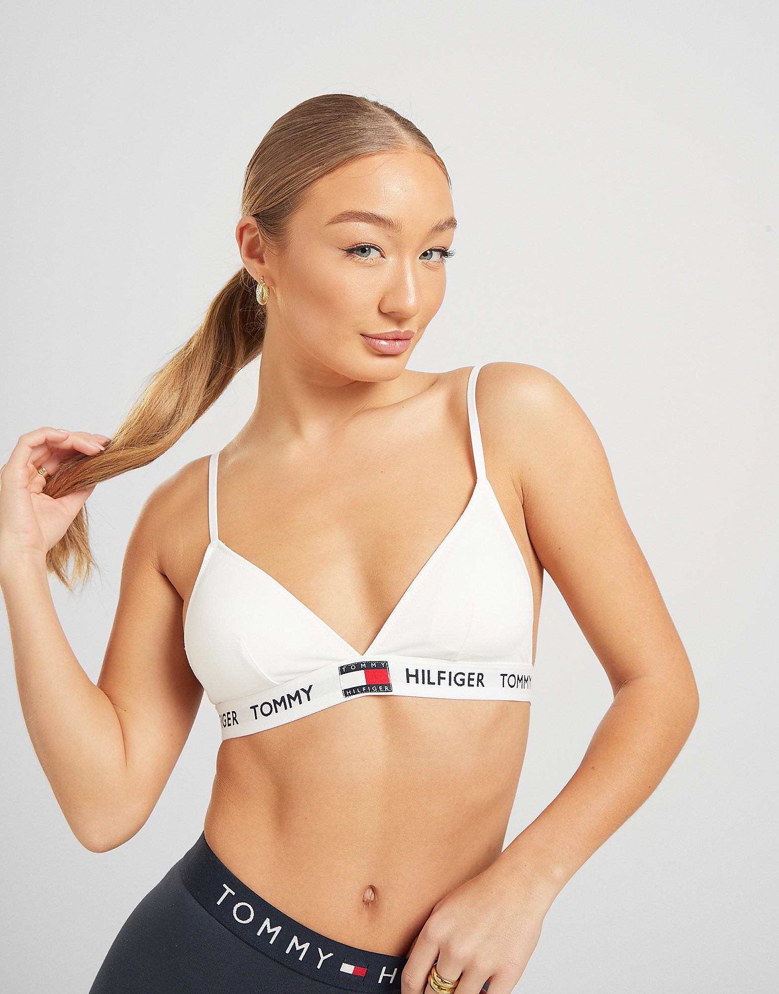 

Tommy Hilfiger Underwear '85 Triangle Bra - White - Womens, White