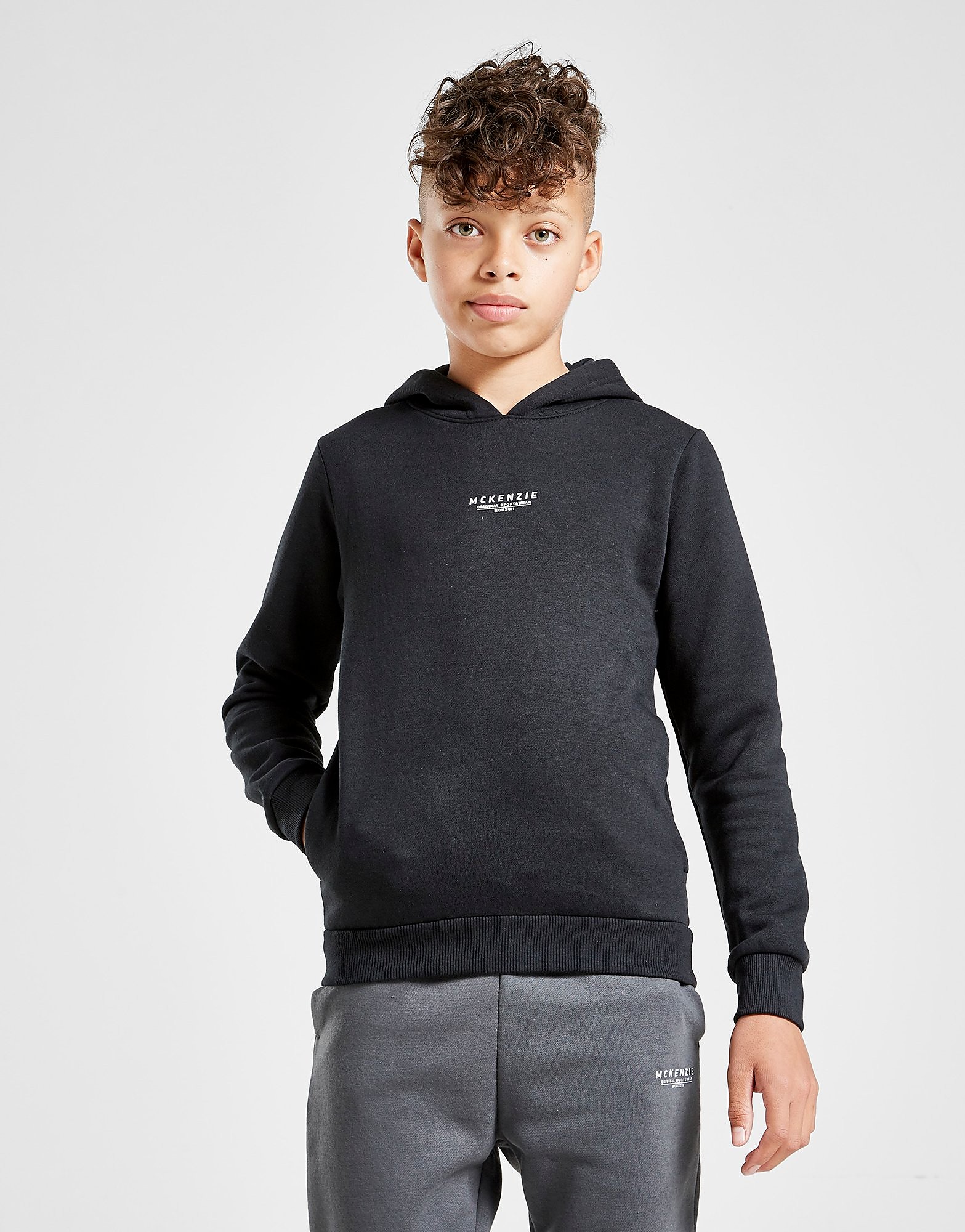 McKenzie Essential Overhead Hoodie Junior - Black - Kids, Black