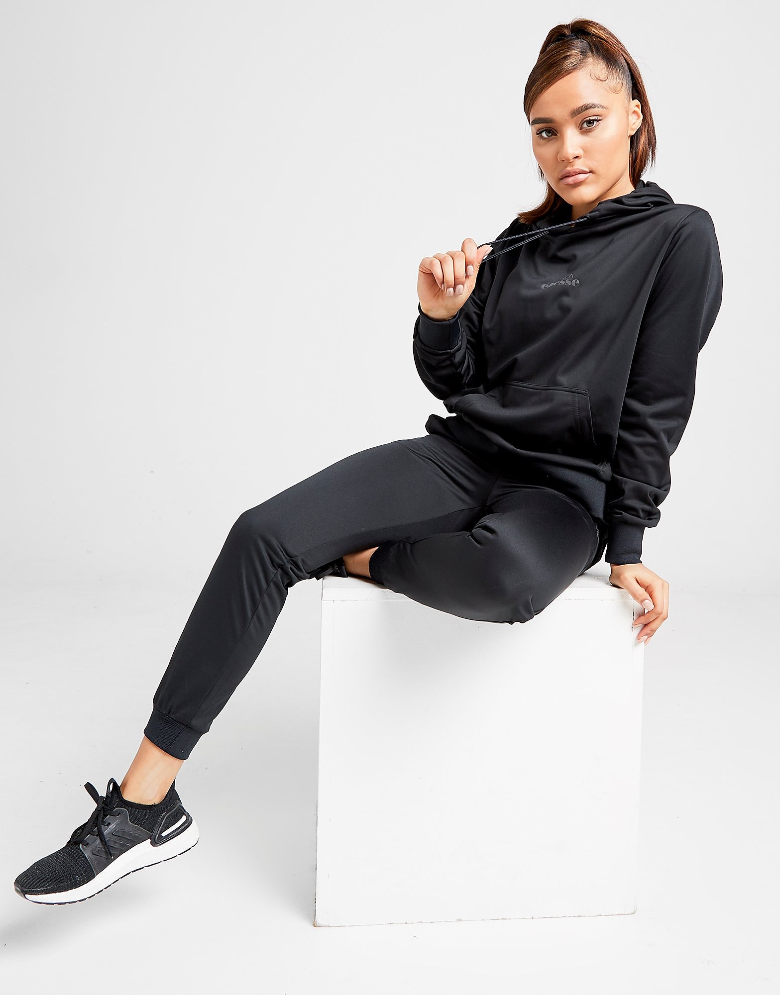 

Ellesse Poly Overhead Tracksuit - Only at JD - Black, Black