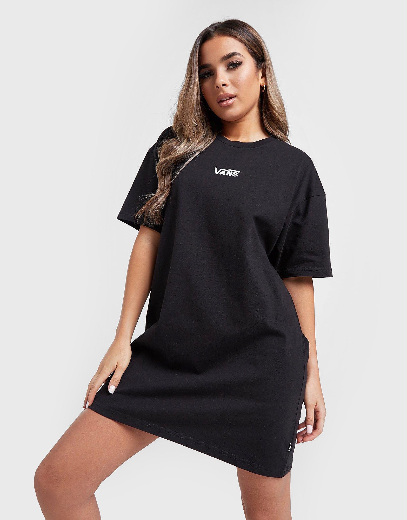 

Vans Centre Logo T-Shirt Dress - Black - Womens, Black