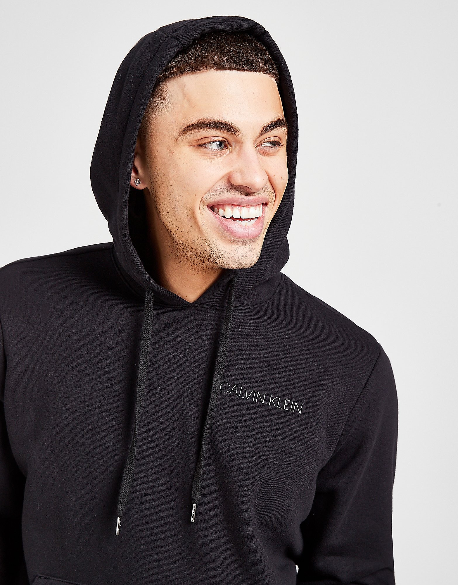 

Calvin Klein Core Fleece Overhead Hoodie - Only at JD - Black - Mens, Black