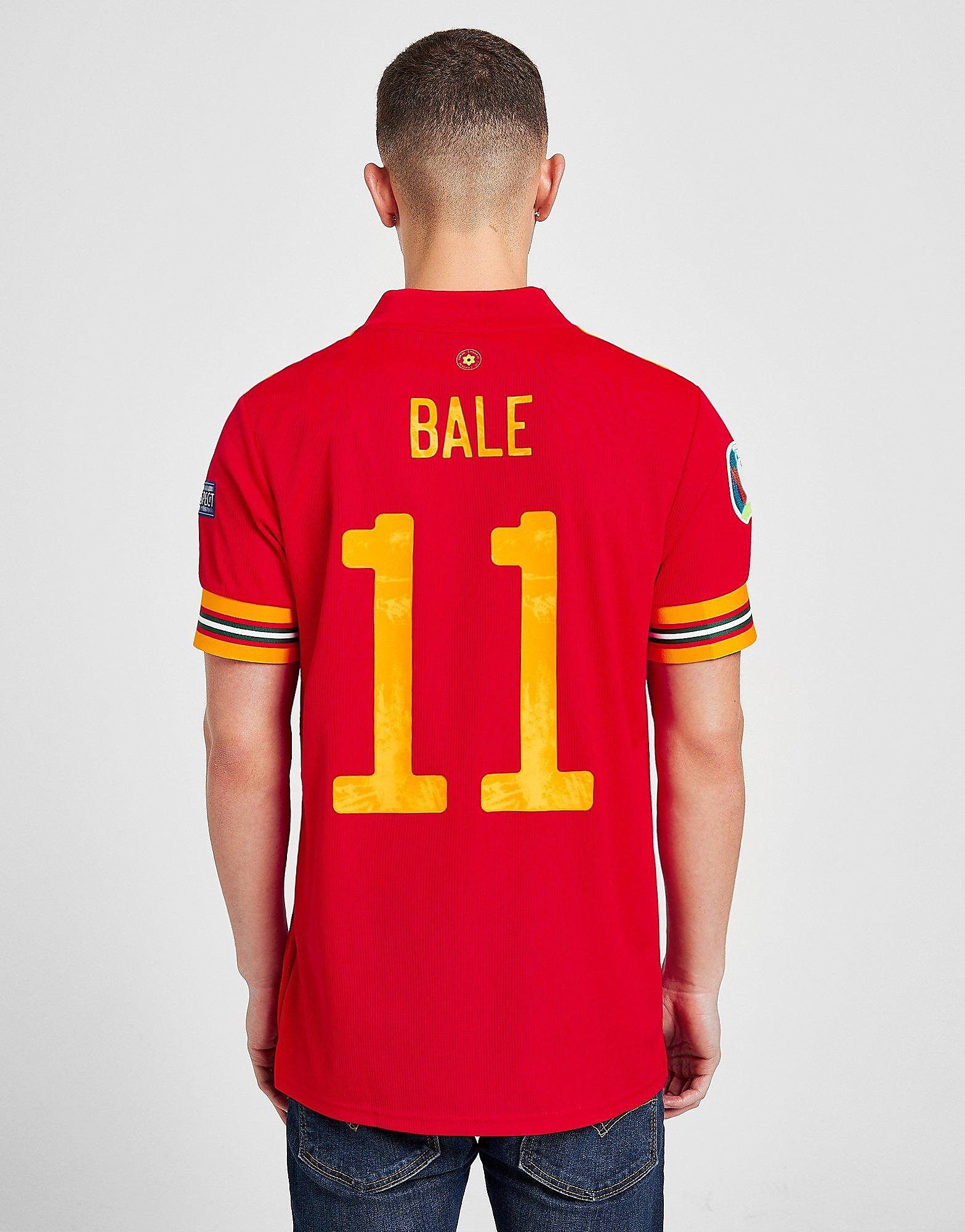 

adidas Wales Euro 2020 Bale #11 Home Shirt - Red - Mens, Red