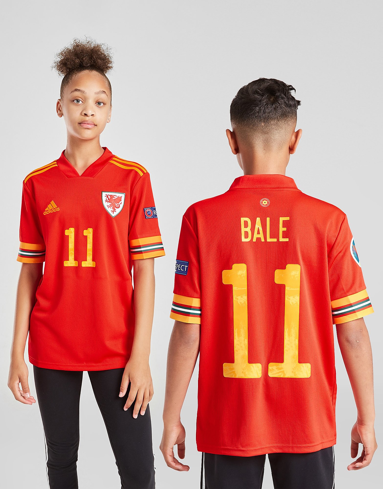 

adidas Wales Euro 2020 Bale #11 Home Shirt Junior - Red - Kids, Red