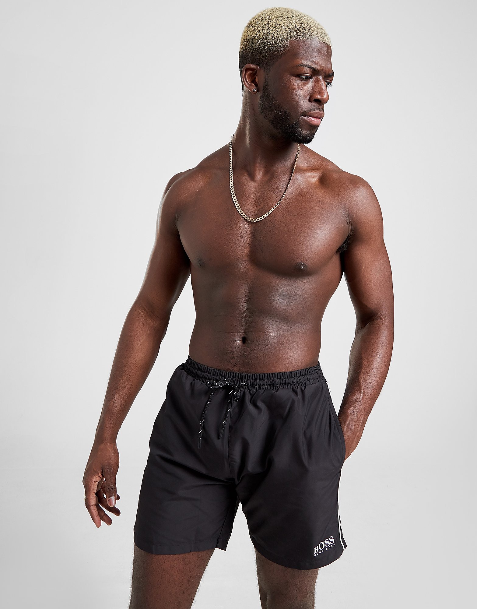 

BOSS Core Swim Shorts - Black - Mens, Black