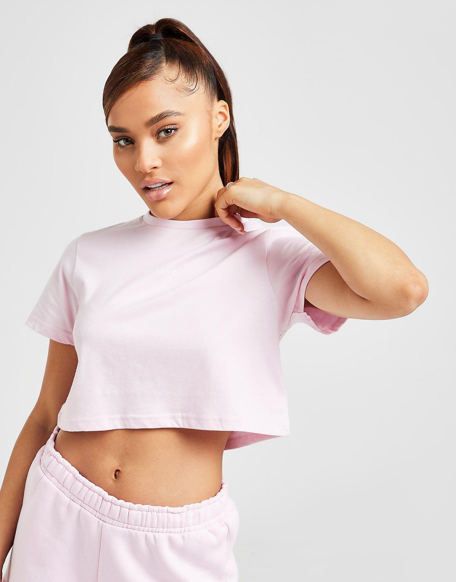

McKenzie Essential Crop T-Shirt - PINK - Womens, PINK