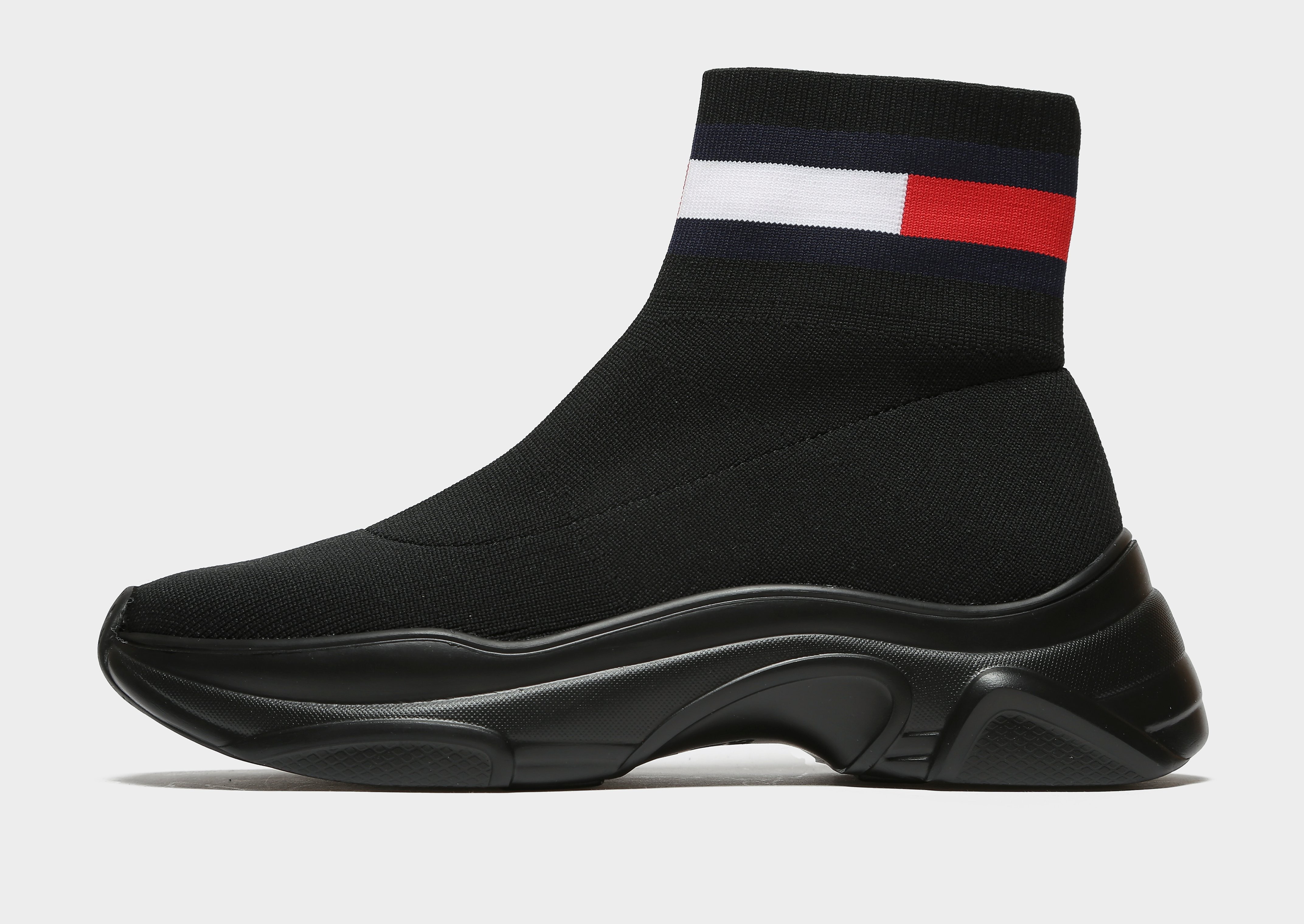 

Tommy Hilfiger Flag Patch Sock Women's - Black/Black, Black/Black