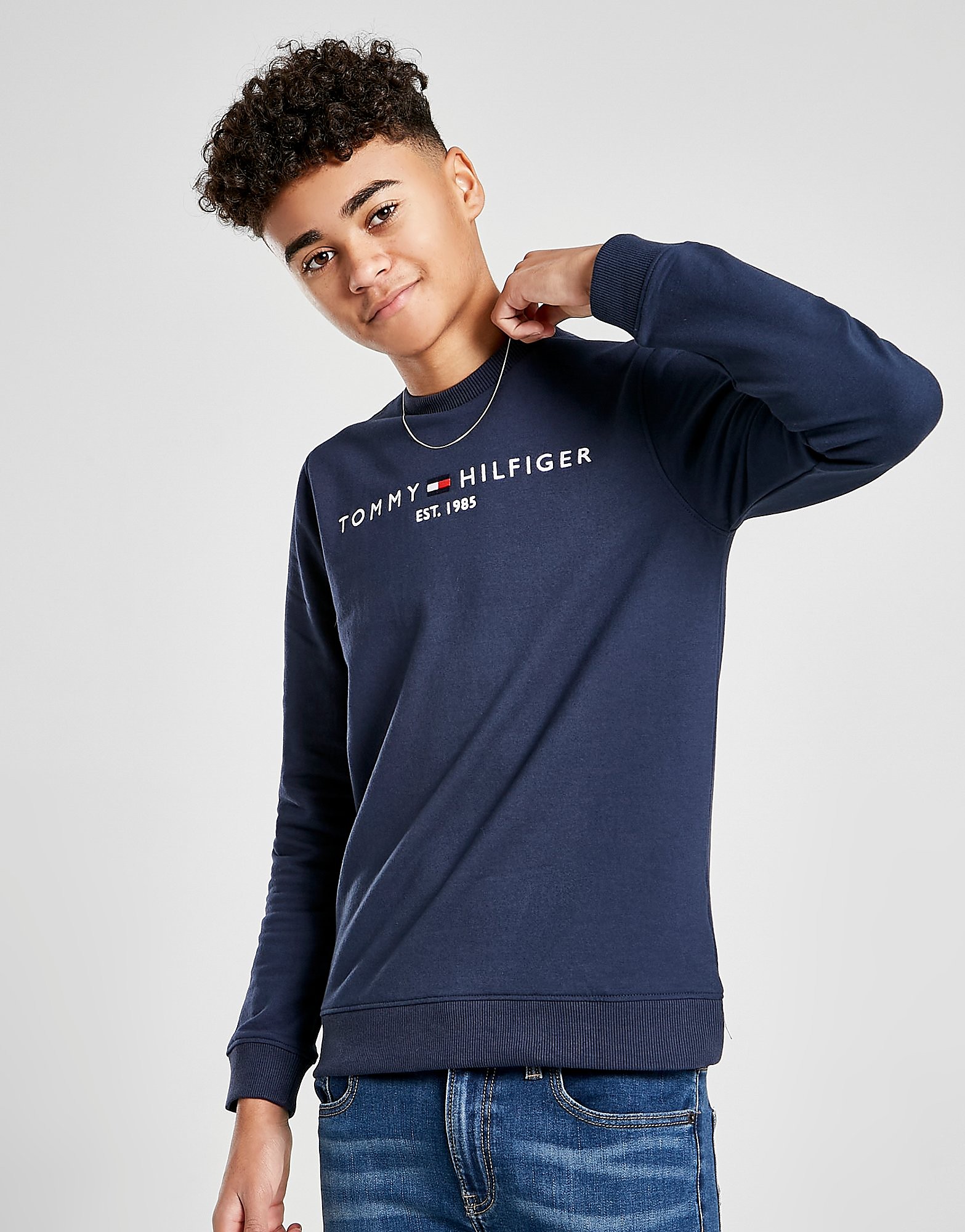 

Tommy Hilfiger Essential Crew Sweatshirt Junior - Navy - Kids, Navy