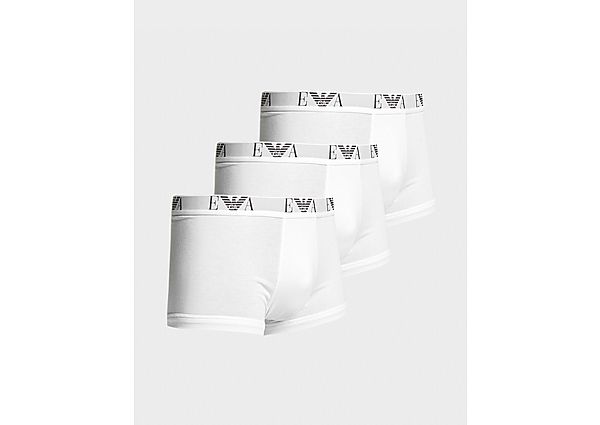 Emporio Armani Loungewear Pack de 3 Boxers Homme - White, White