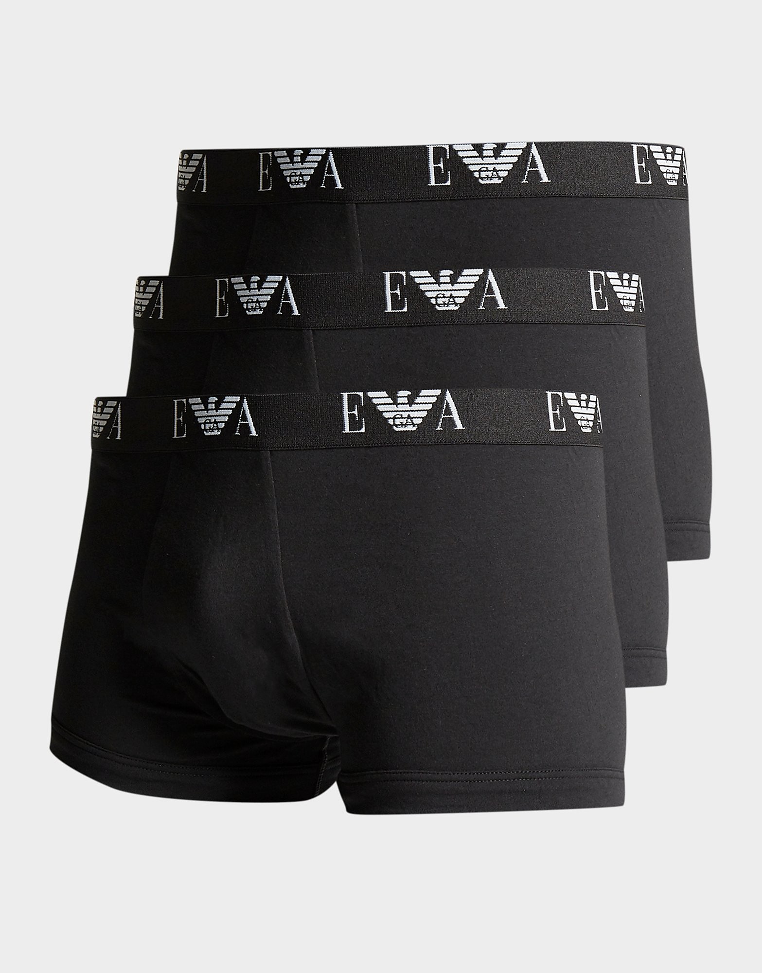 

Emporio Armani Loungewear 3 Pack Trunks - Black - Mens, Black