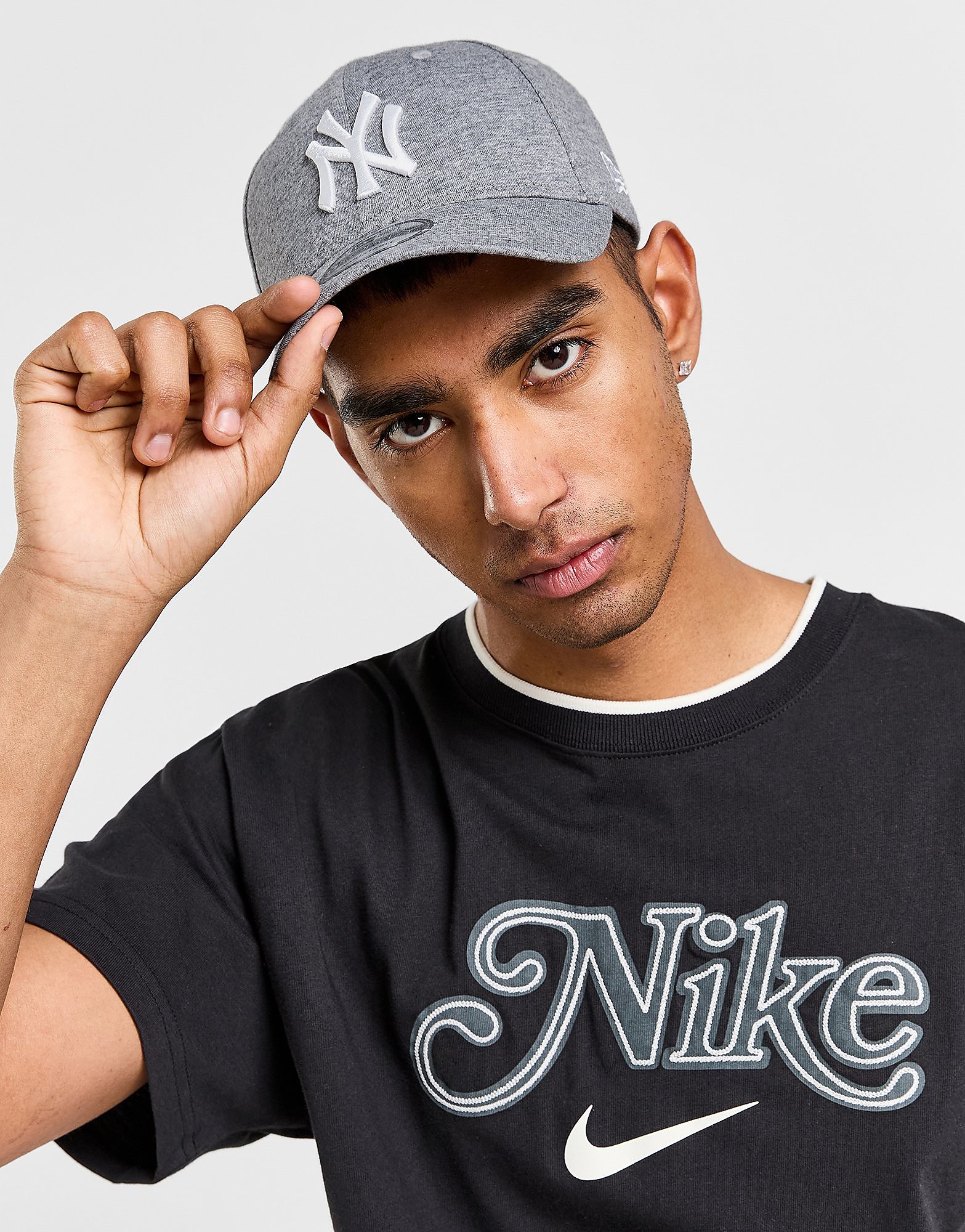 New Era MLB 9FORTY New York Yankees Cap - Grey - Womens, Grey