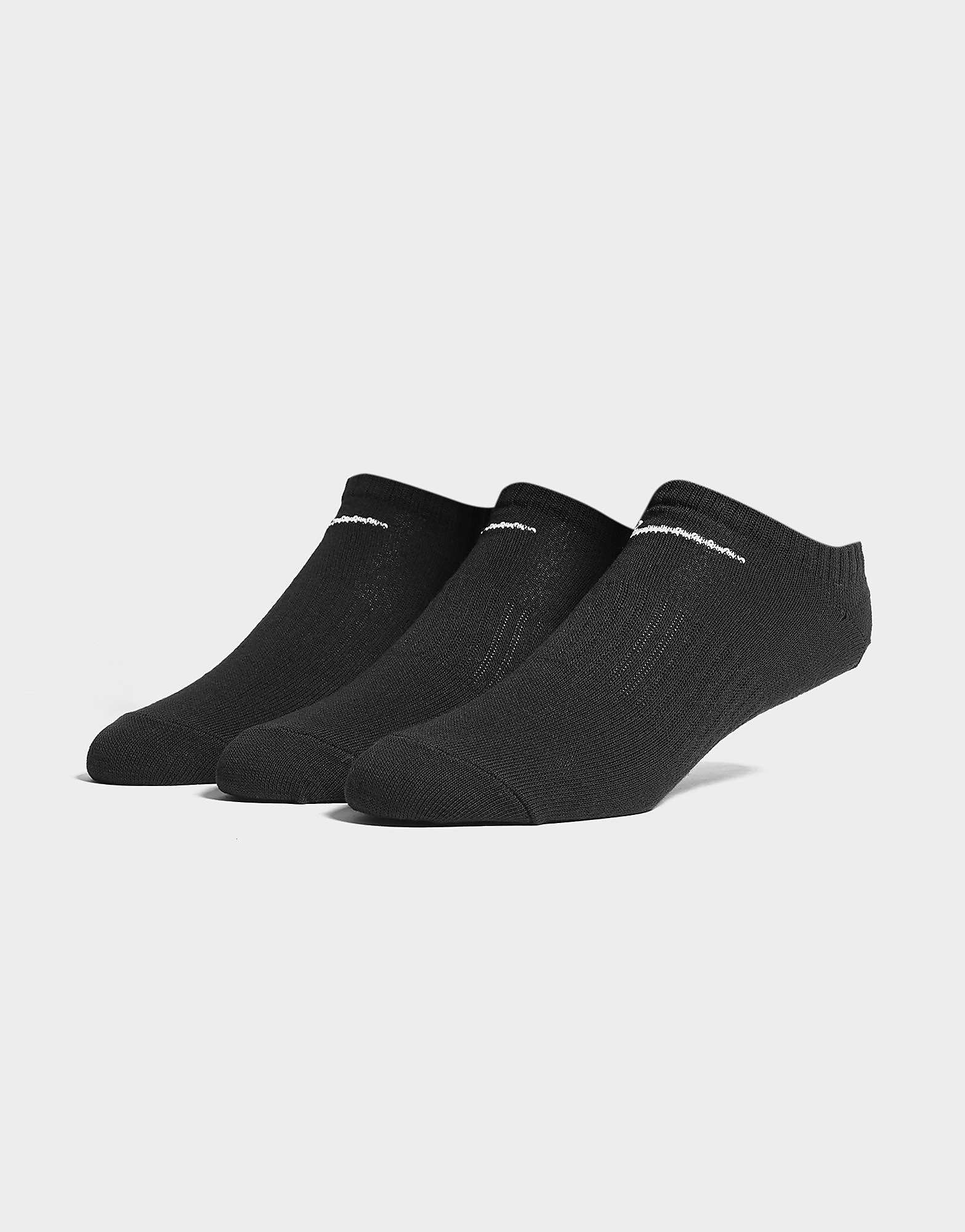 Nike 3 kpl matalavartisia sukkia - mens, musta, nike