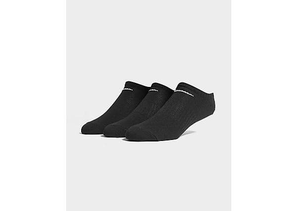 Nike 3 Pack Low Socks - Black/White - Mens, Black/White