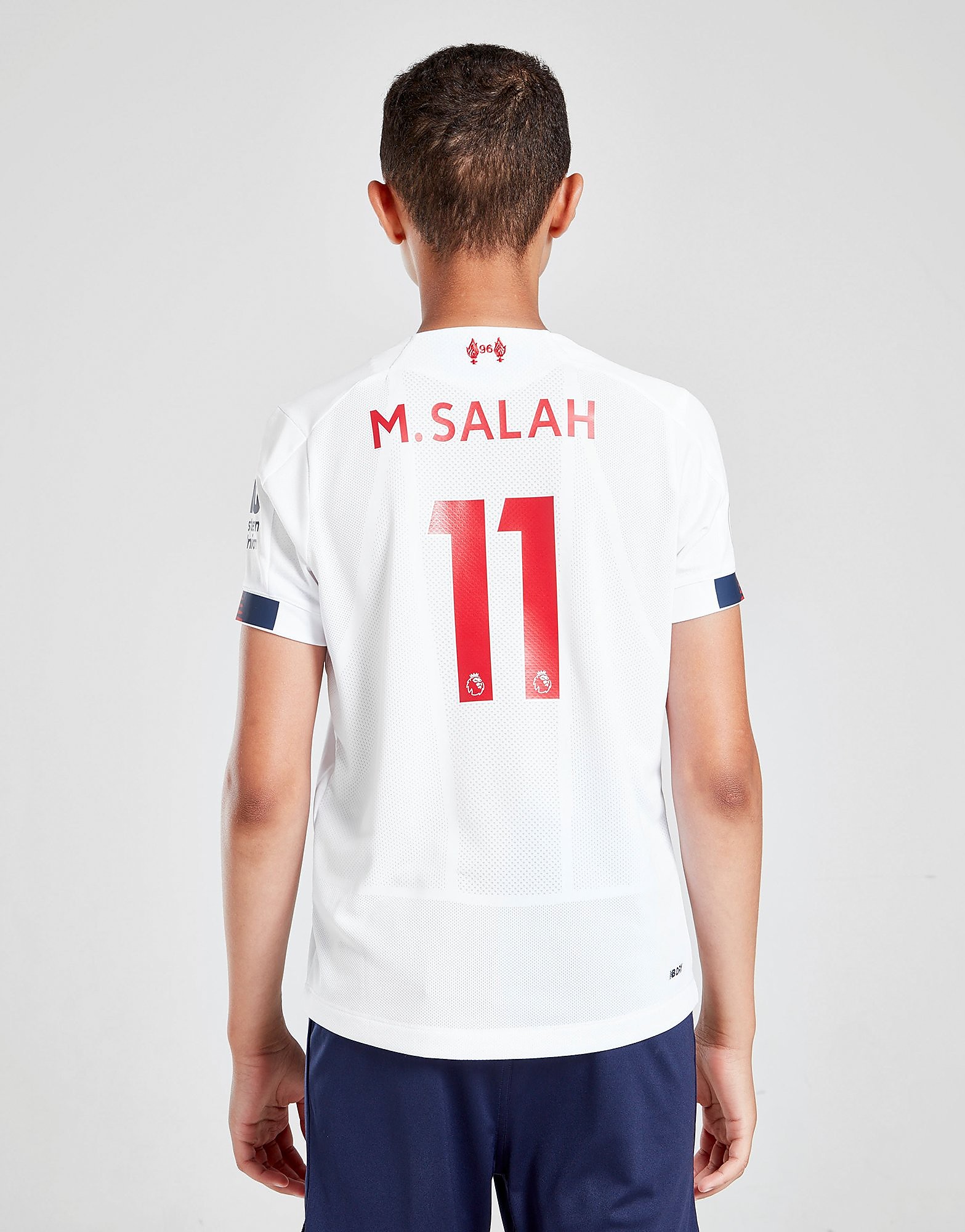 New Balance Liverpool FC 19/20 Salah #11 Away Shirt Junior - Blanc, Blanc