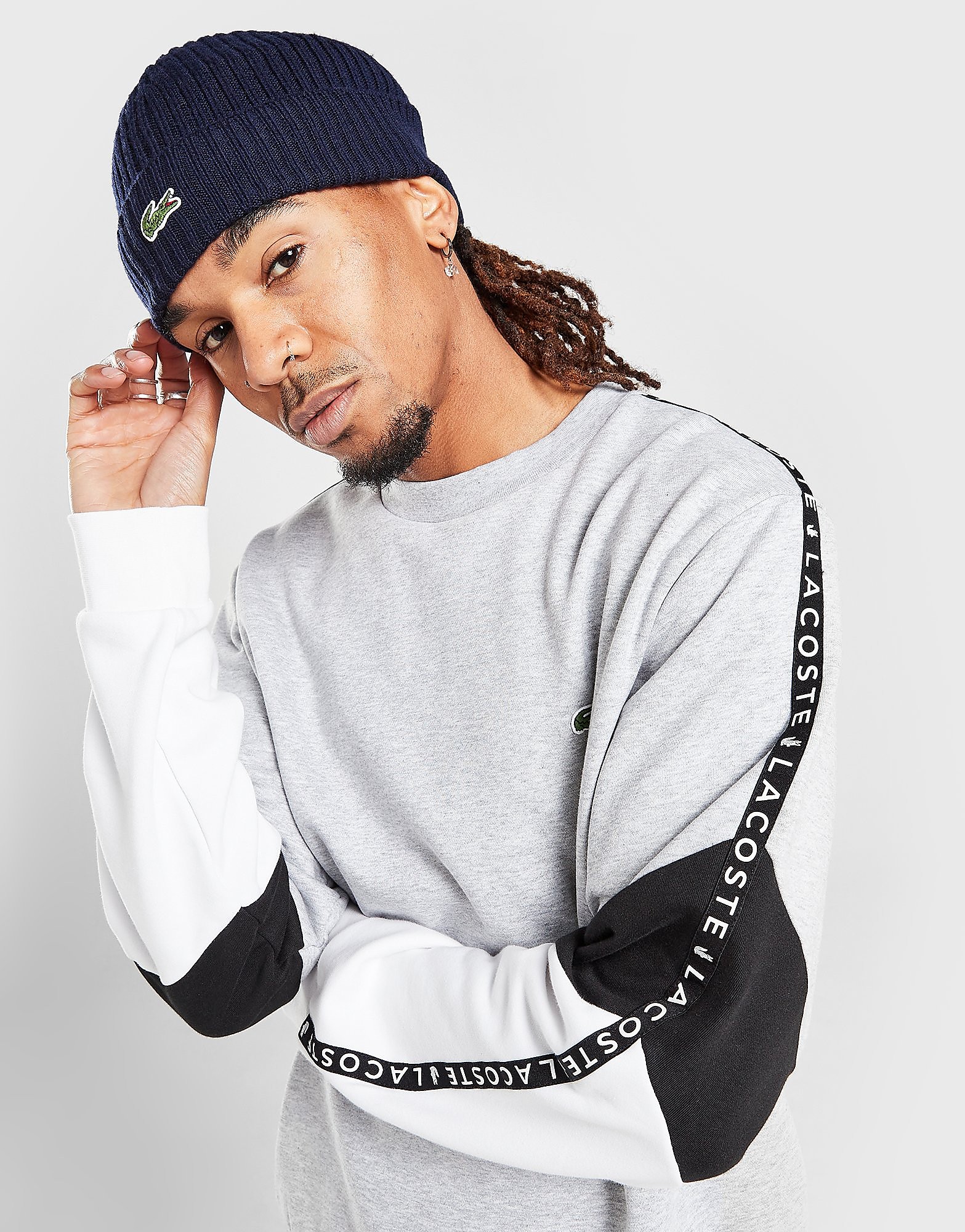 

Lacoste Knit Beanie - Navy/Navy - Womens, Navy/Navy