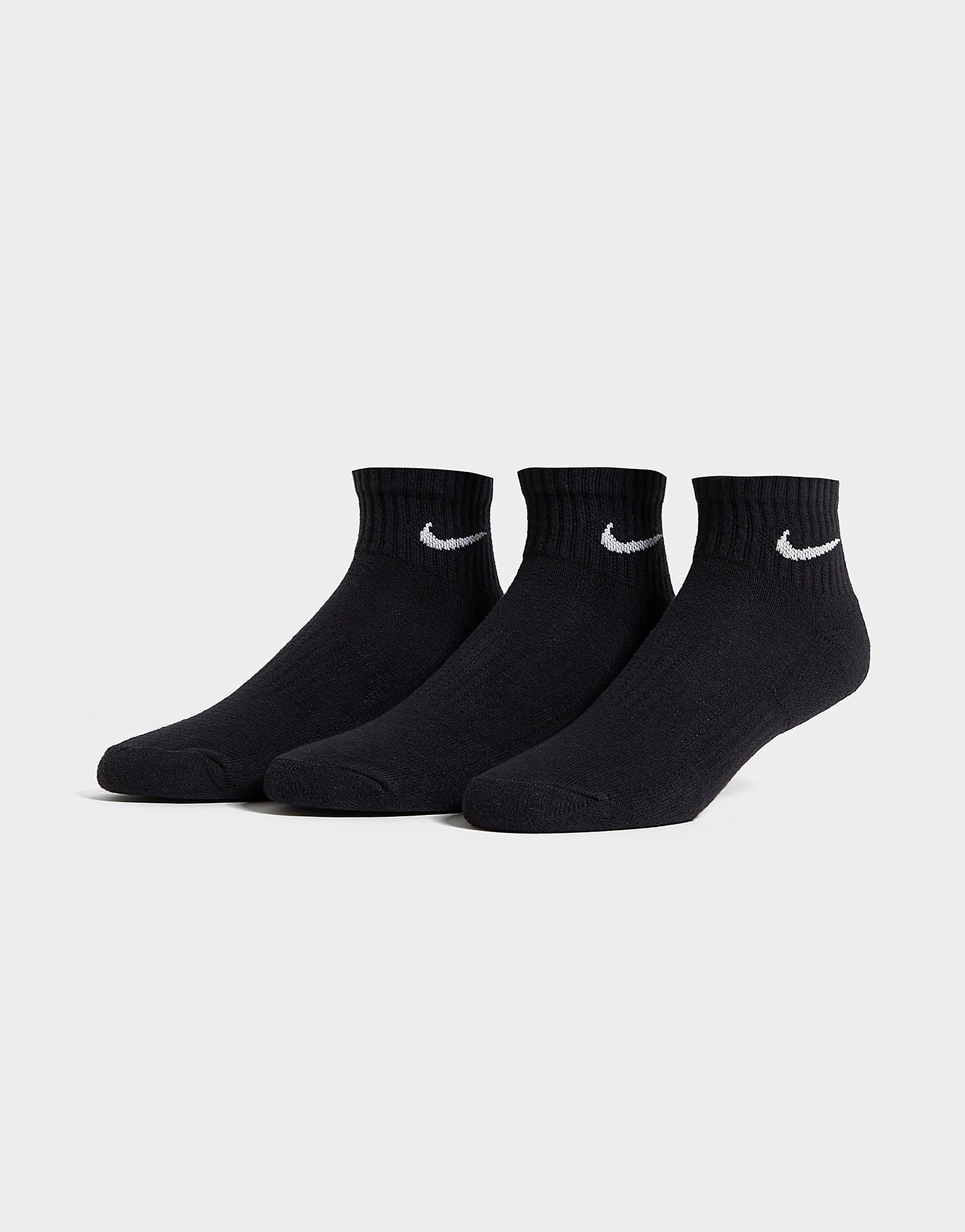 Nike pehmustetut sukat 3 kpl - mens, musta, nike