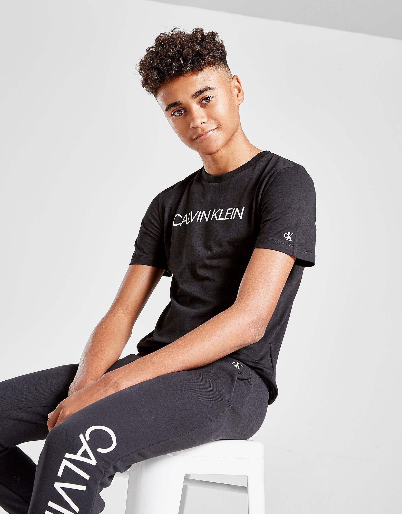 

Calvin Klein Institutional Logo T-Shirt Junior - Black - Kids, Black