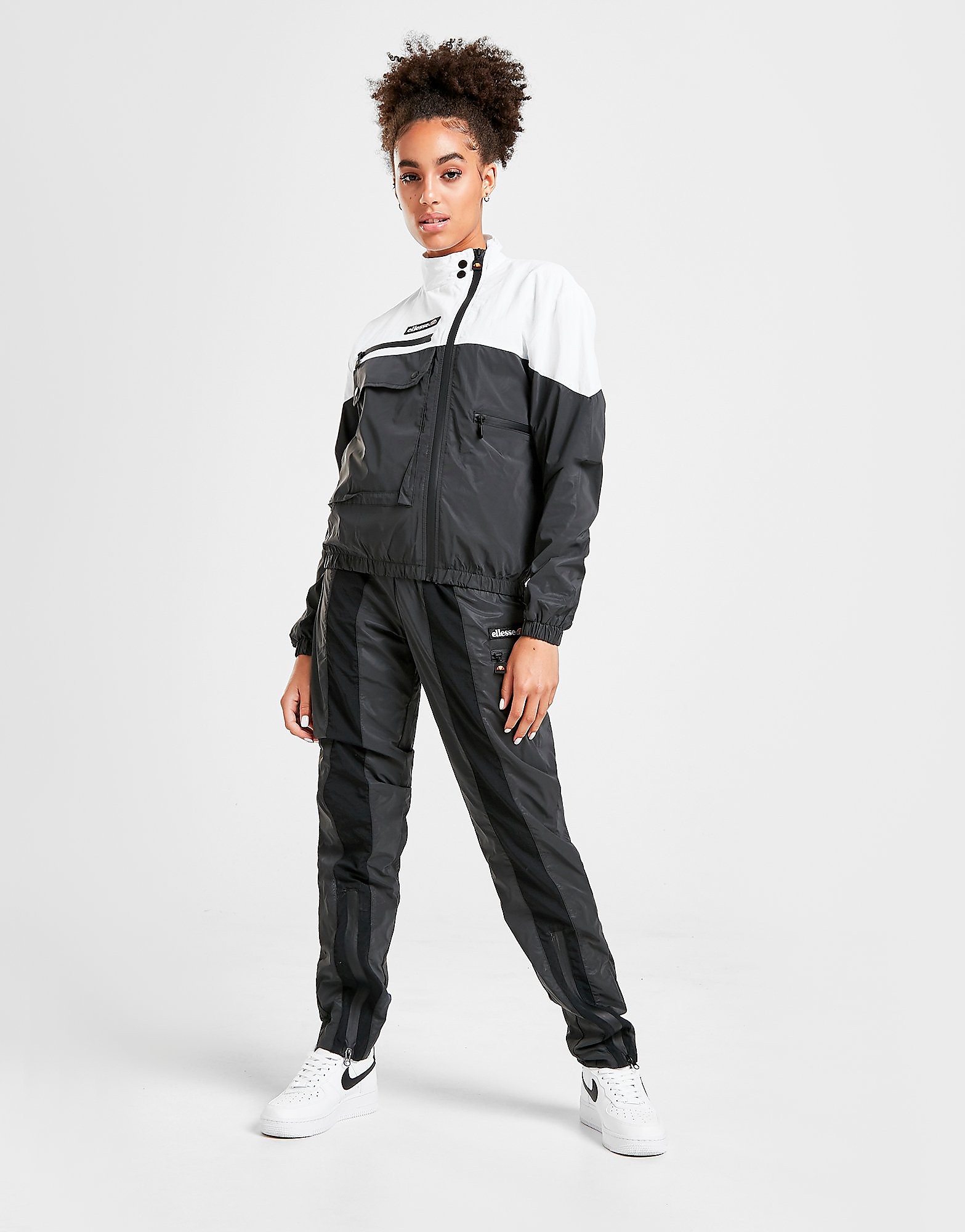 

Ellesse Woven Reflective Track Pants - Black/White - Womens, Black/White