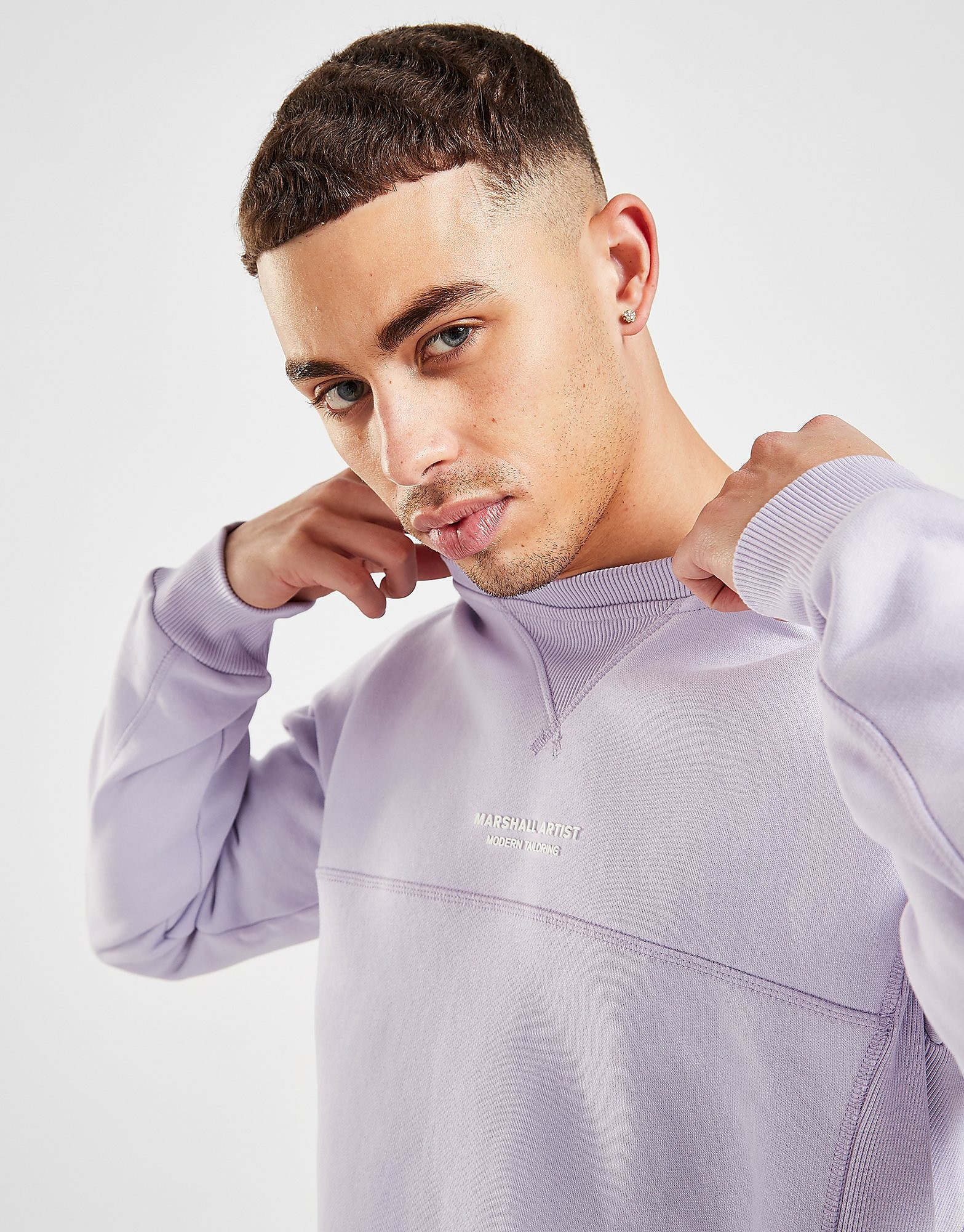 

Marshall Artist Siren Crew Sweatshirt - Purple/Purple - Mens, Purple/Purple