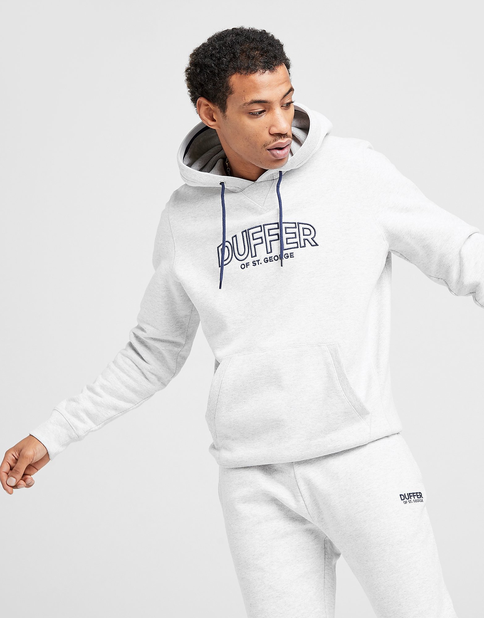 

Duffer Oxford Overhead Hoodie - Grey - Mens, Grey