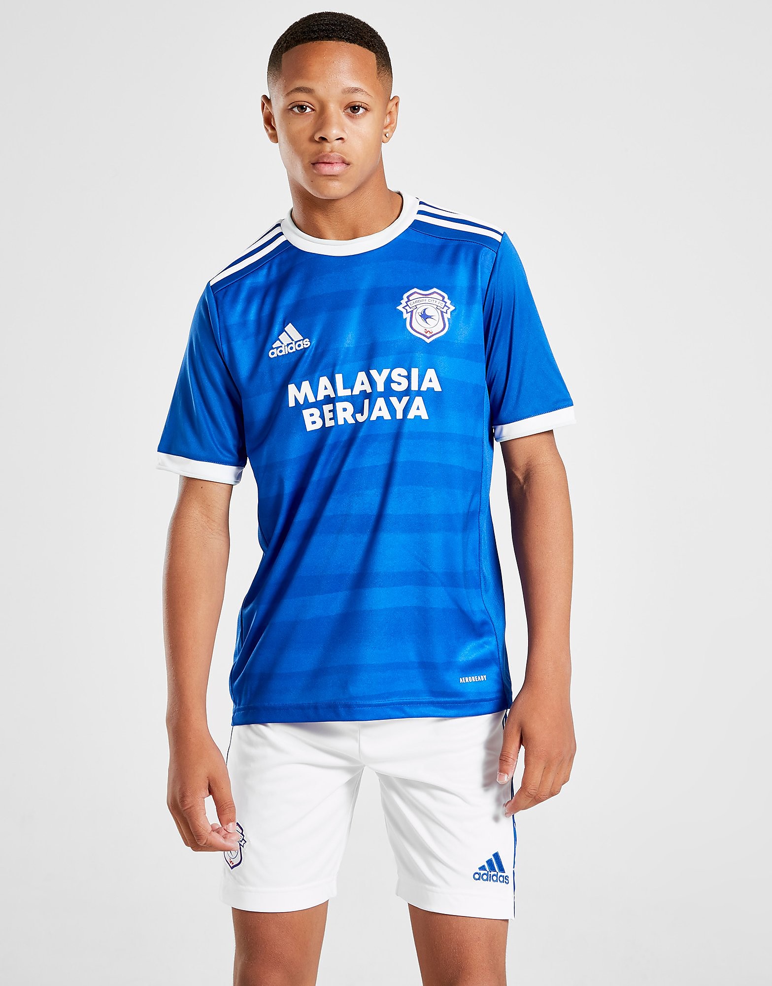 

adidas Cardiff City FC 2020/21 Home Shorts Junior - White - Kids, White