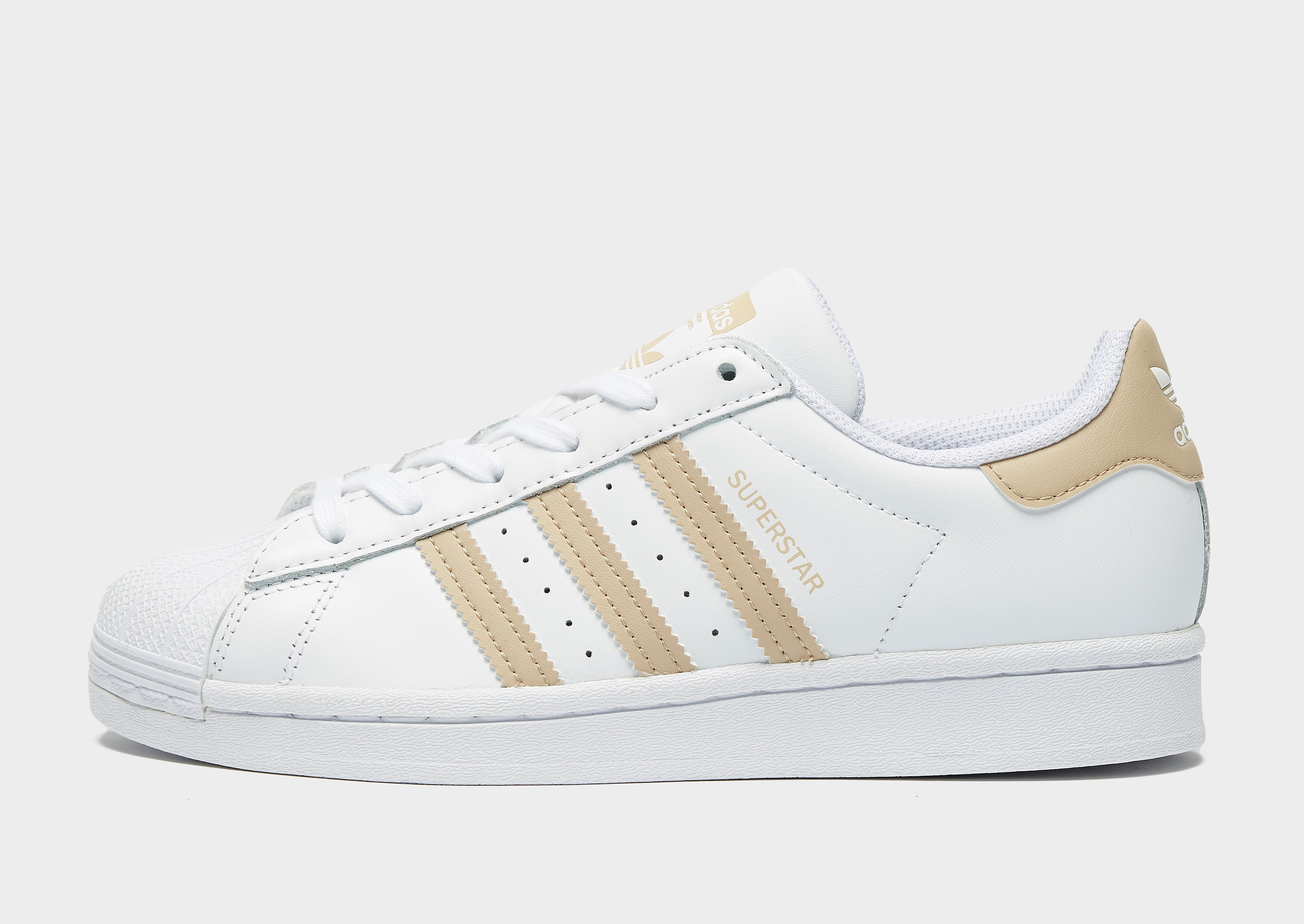 

adidas Originals Superstar Women's - Only at JD - White/Beige, White/Beige