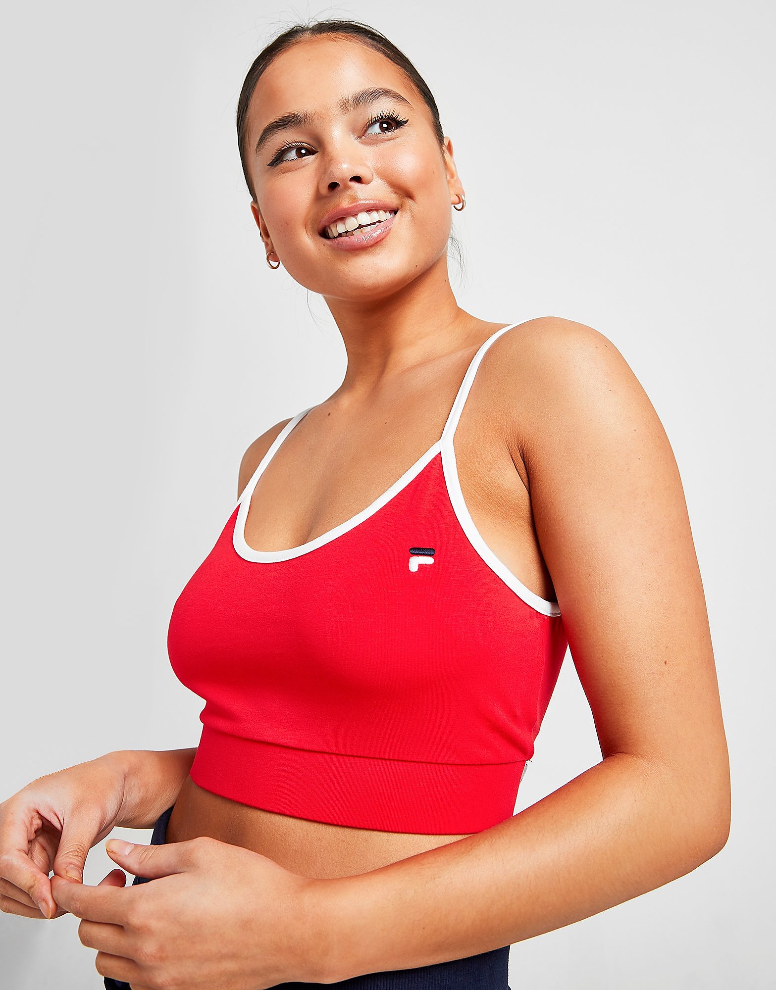 

Fila Back Tape Bralette - Red - Womens, Red