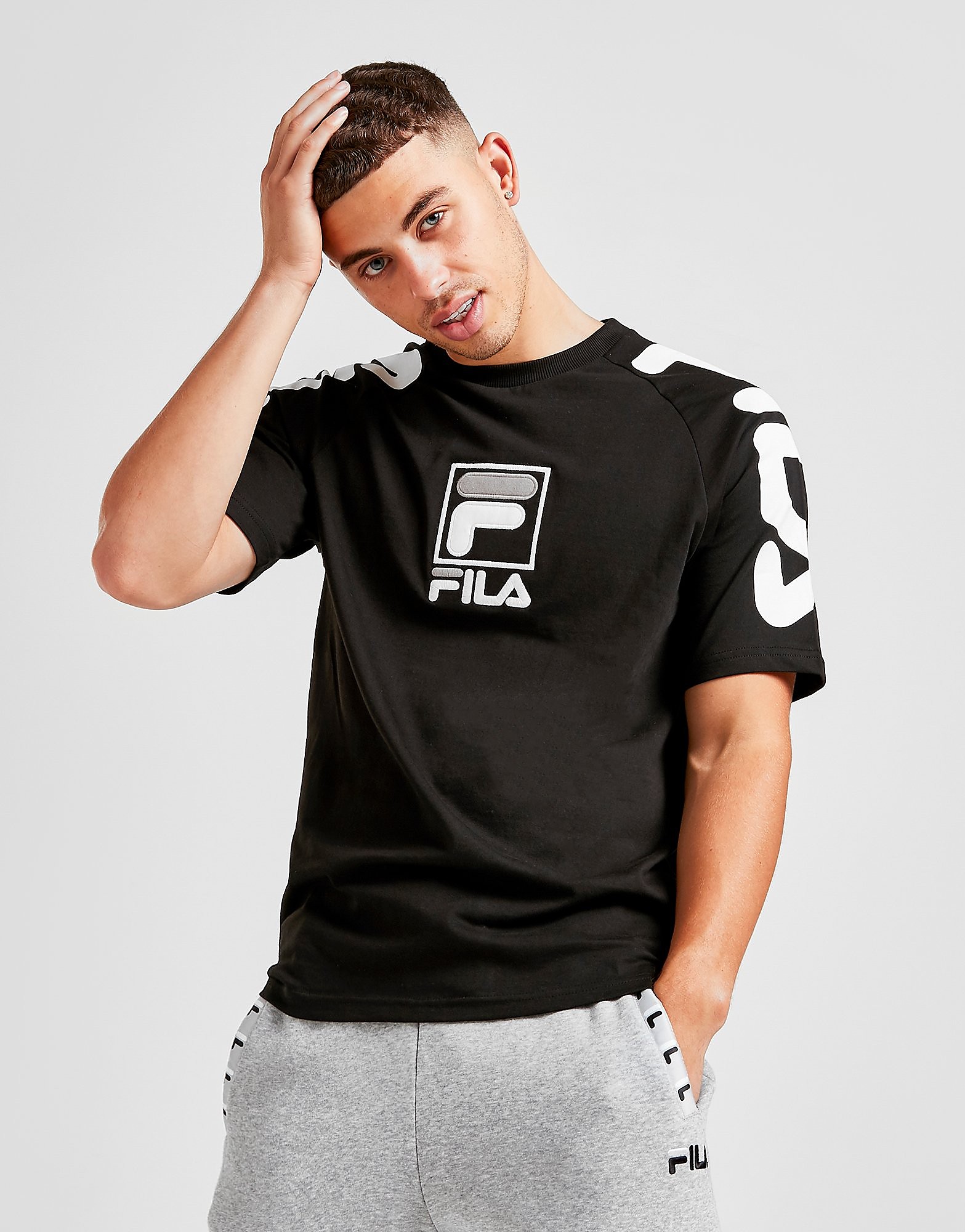 Fila Vance T-Shirt - BLACK - Mens, BLACK