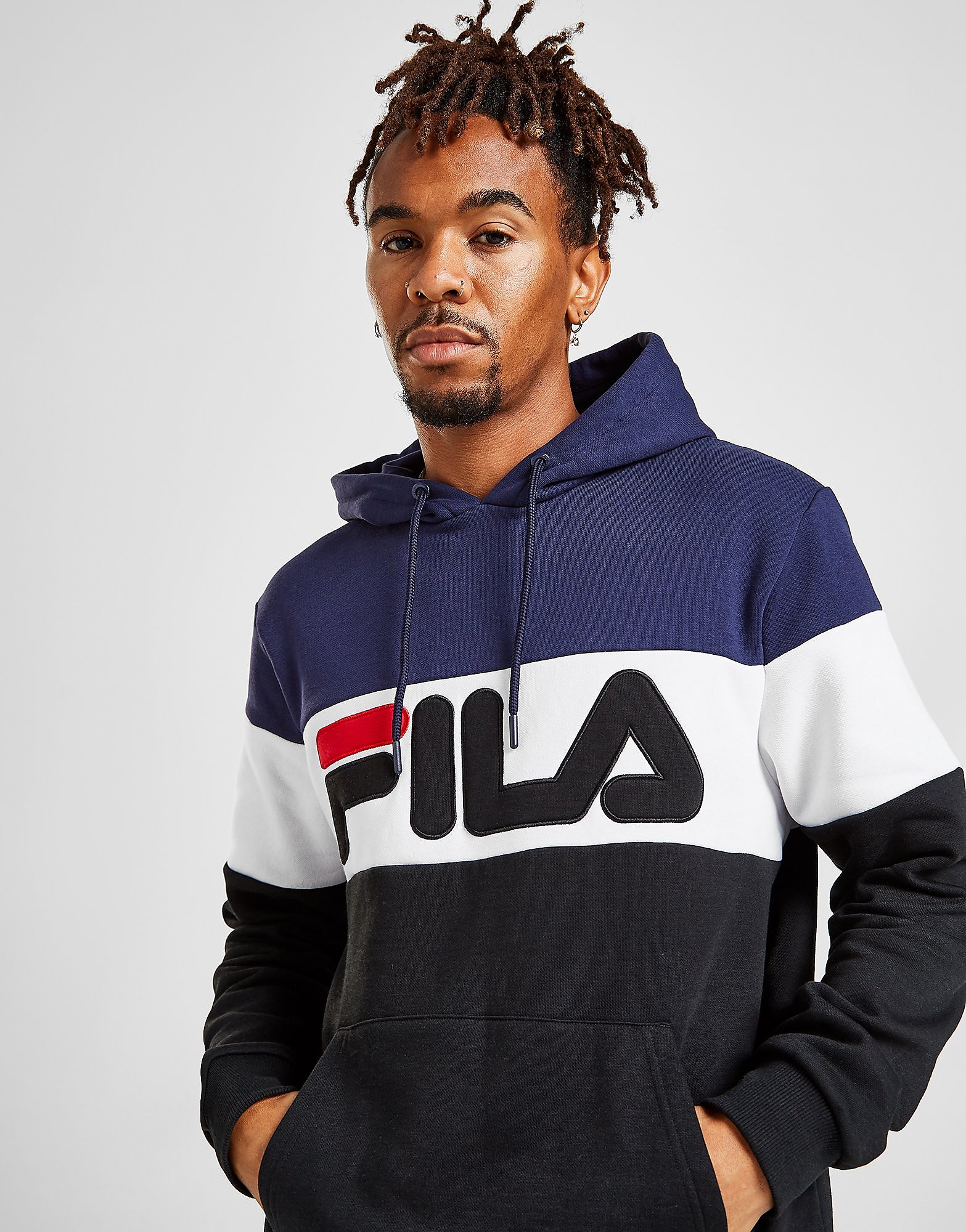 

Fila Trent Overhead Hoodie - Only at JD - Multi Coloured - Mens, Multi Coloured