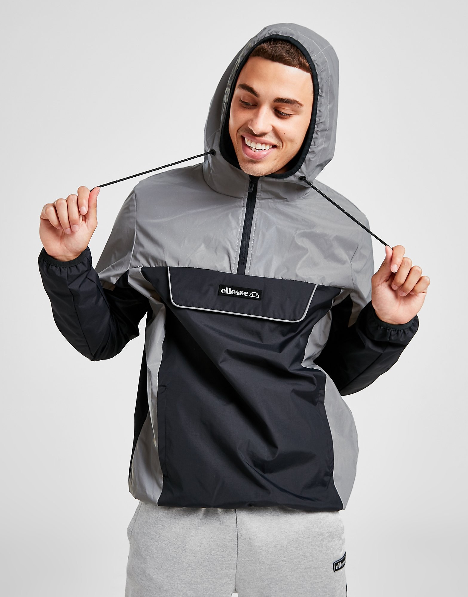 

Ellesse Vaccionos Reflective Lightweight Jacket - Only at JD - Grey - Mens, Grey