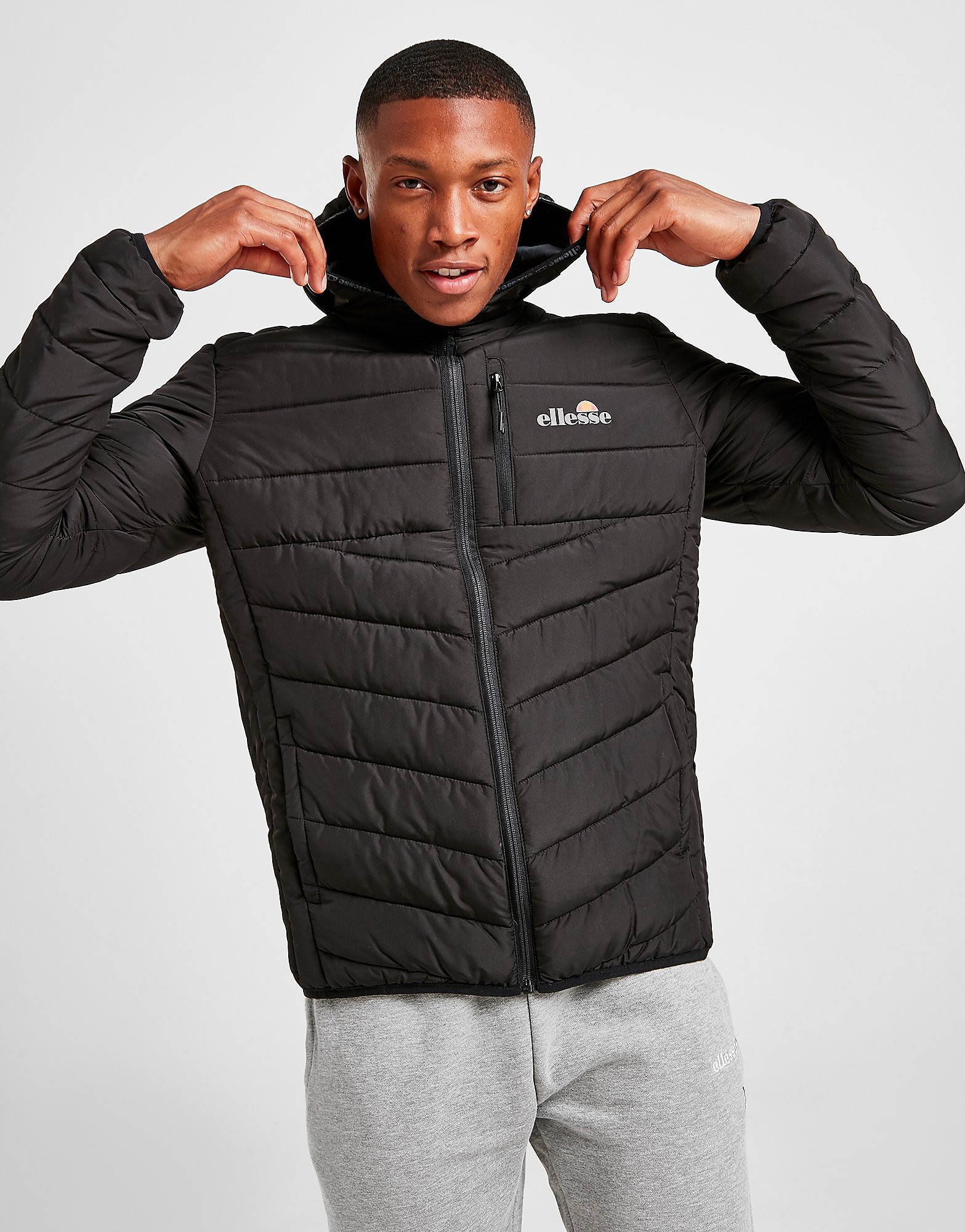 

Ellesse Bergustio Jacket - Only at JD - Black - Mens, Black