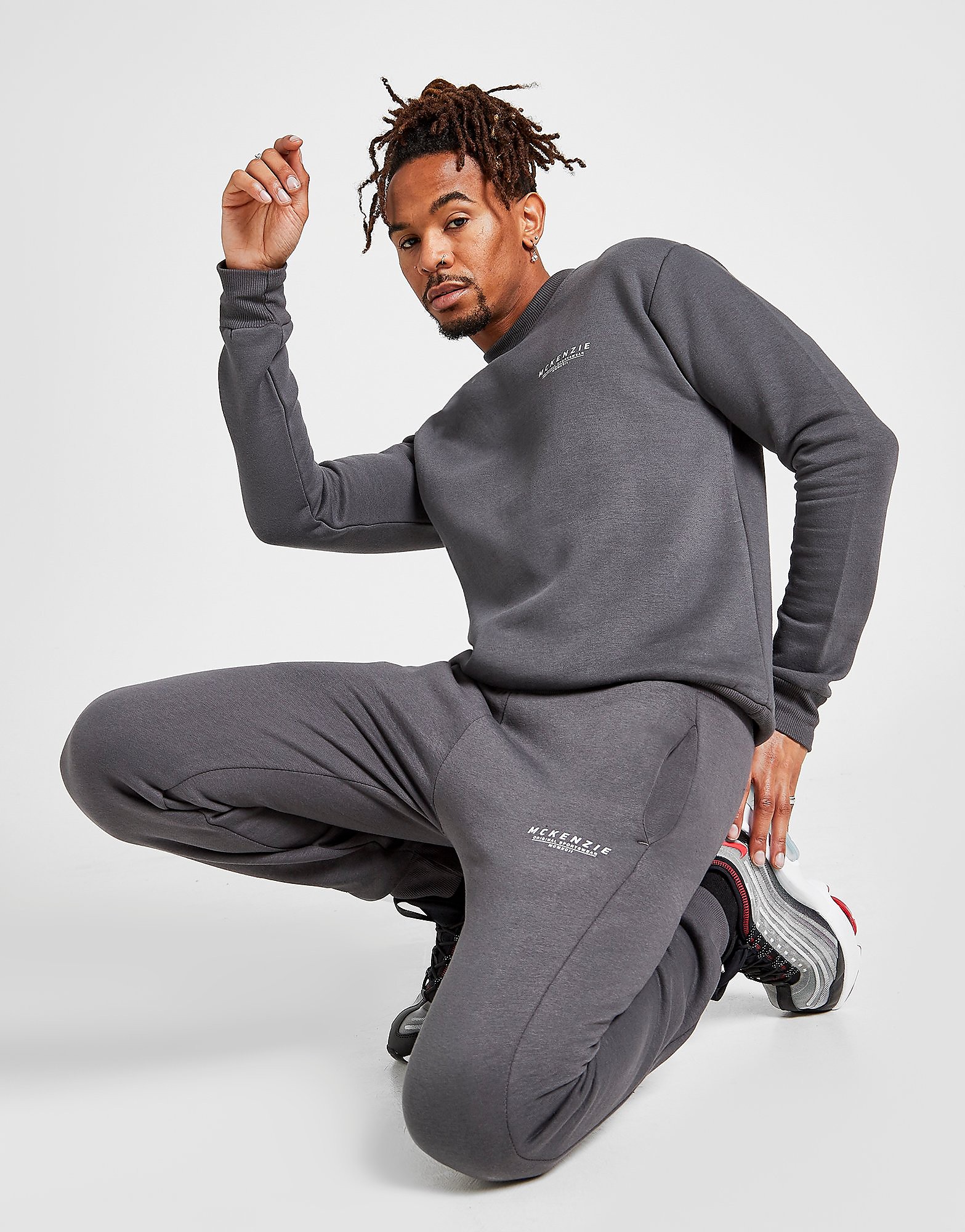 

McKenzie Essential Cuffed Track Pants - Only at JD - GREY - Mens, GREY
