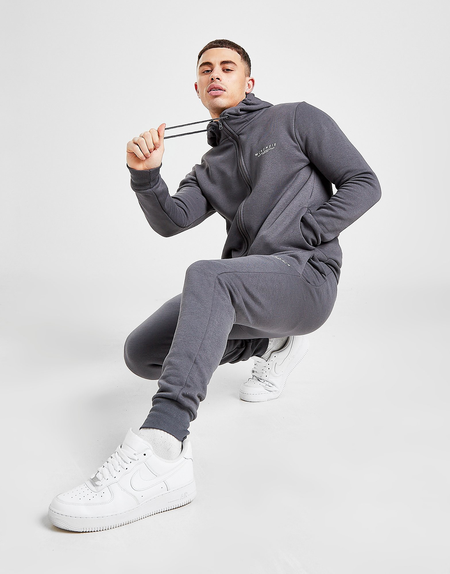 

McKenzie Essential Zip Through Hoodie Men's - Only at JD - Grey, Grey