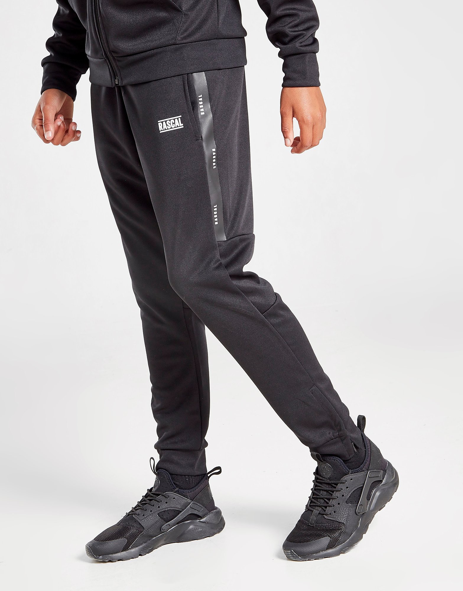

Rascal Flection Tape Poly Track Pants Junior - Black - Kids, Black