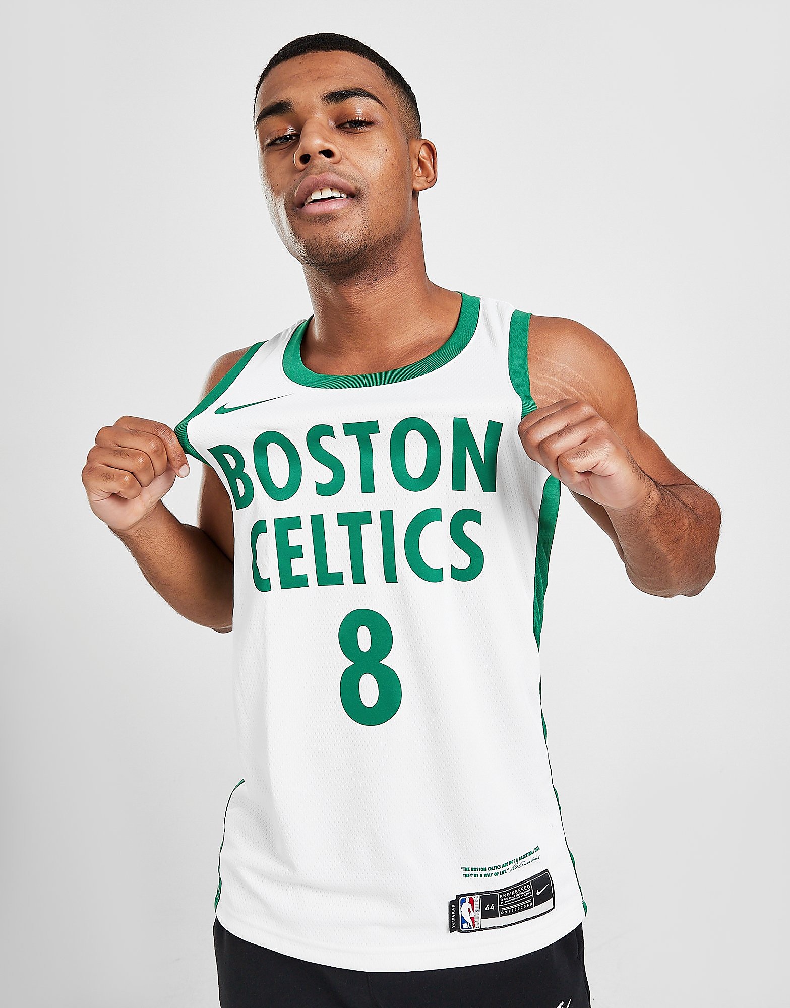 

Nike NBA Boston Celtics City Edition Walker 8 SM Jersey - White/Clover - Mens, White/Clover