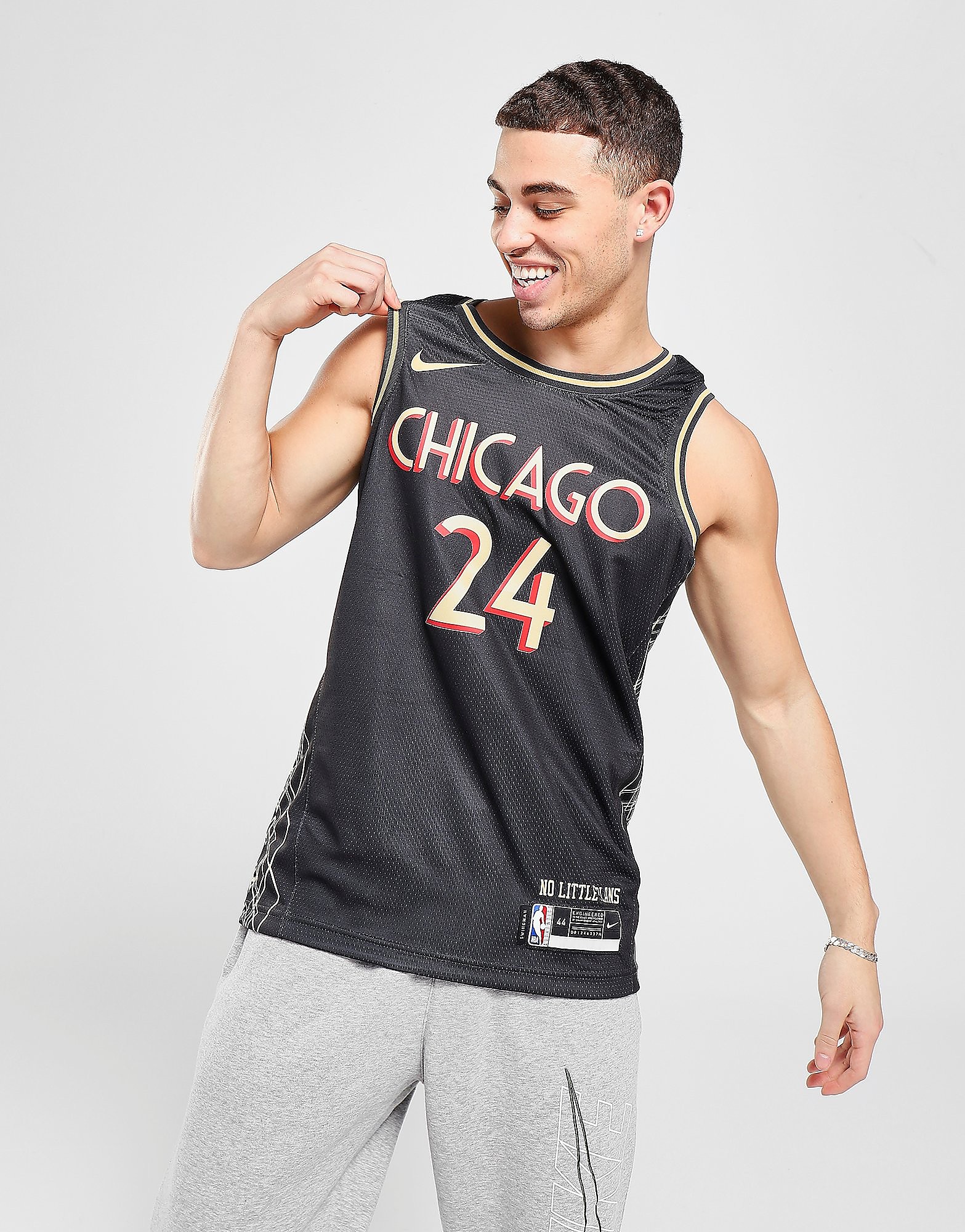 

Nike NBA Chicago Bulls Markkanen 24 City Edition Jersey - Grey - Mens, Grey