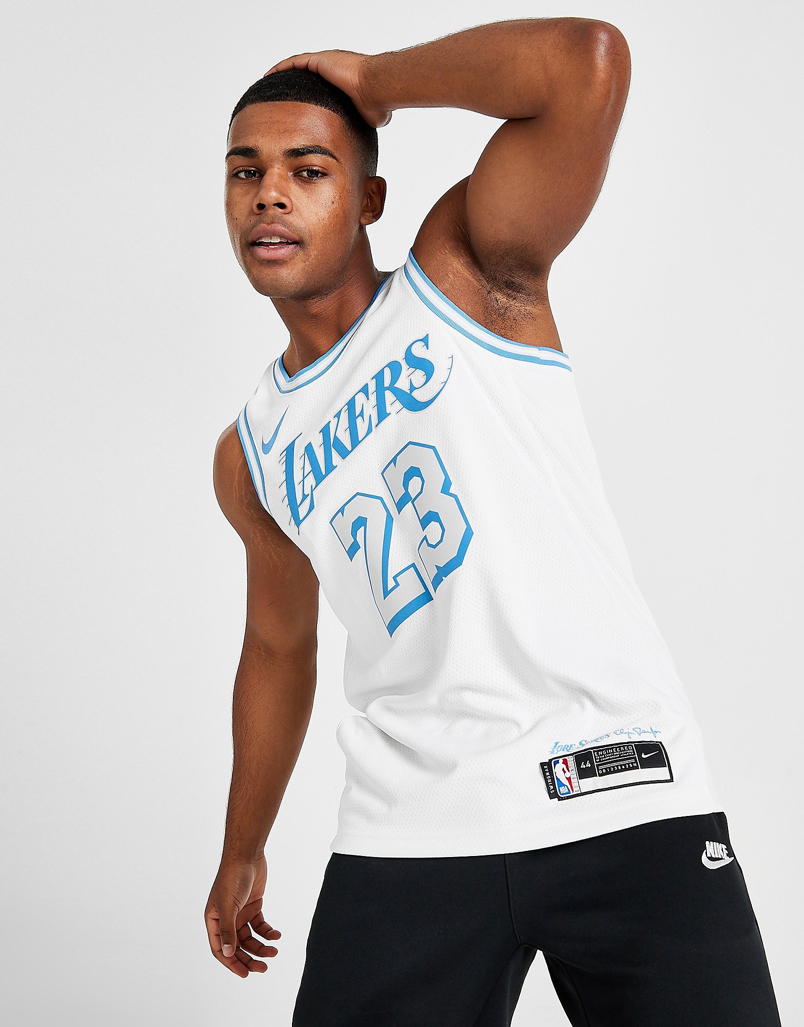 

Nike NBA LA Lakers City Edition James #23 SM Jersey - White - Mens, White