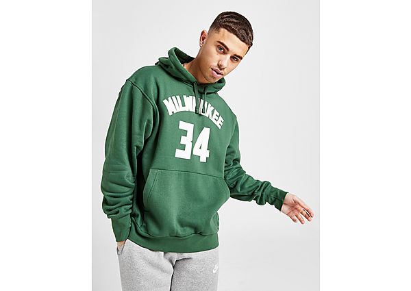 Nike Sweat à capuche Nike NBA Bucks pour Homme - Fir/White, Fir/White