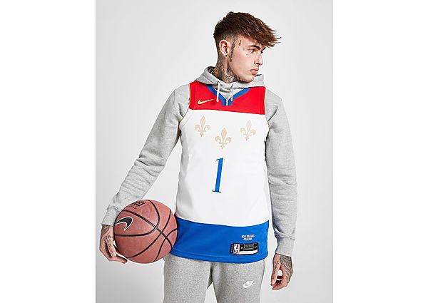 Nike Maillot NBA New Orleans Pelicans Williamson #1 SM Homme - White, White