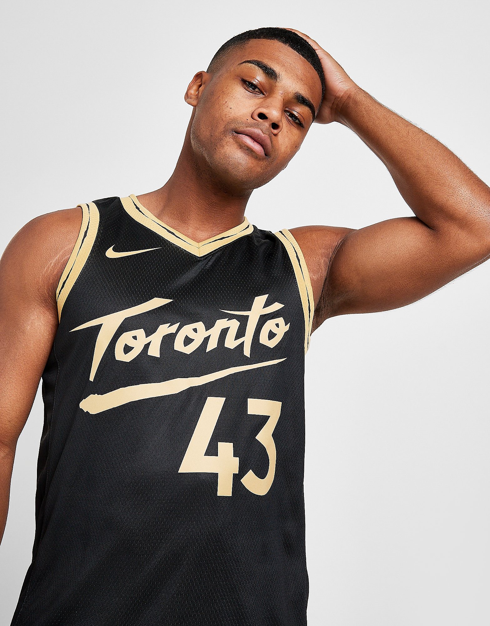 

Nike NBA Toronto Raptors City Edition Siakam #43 Jersey - Black - Mens, Black
