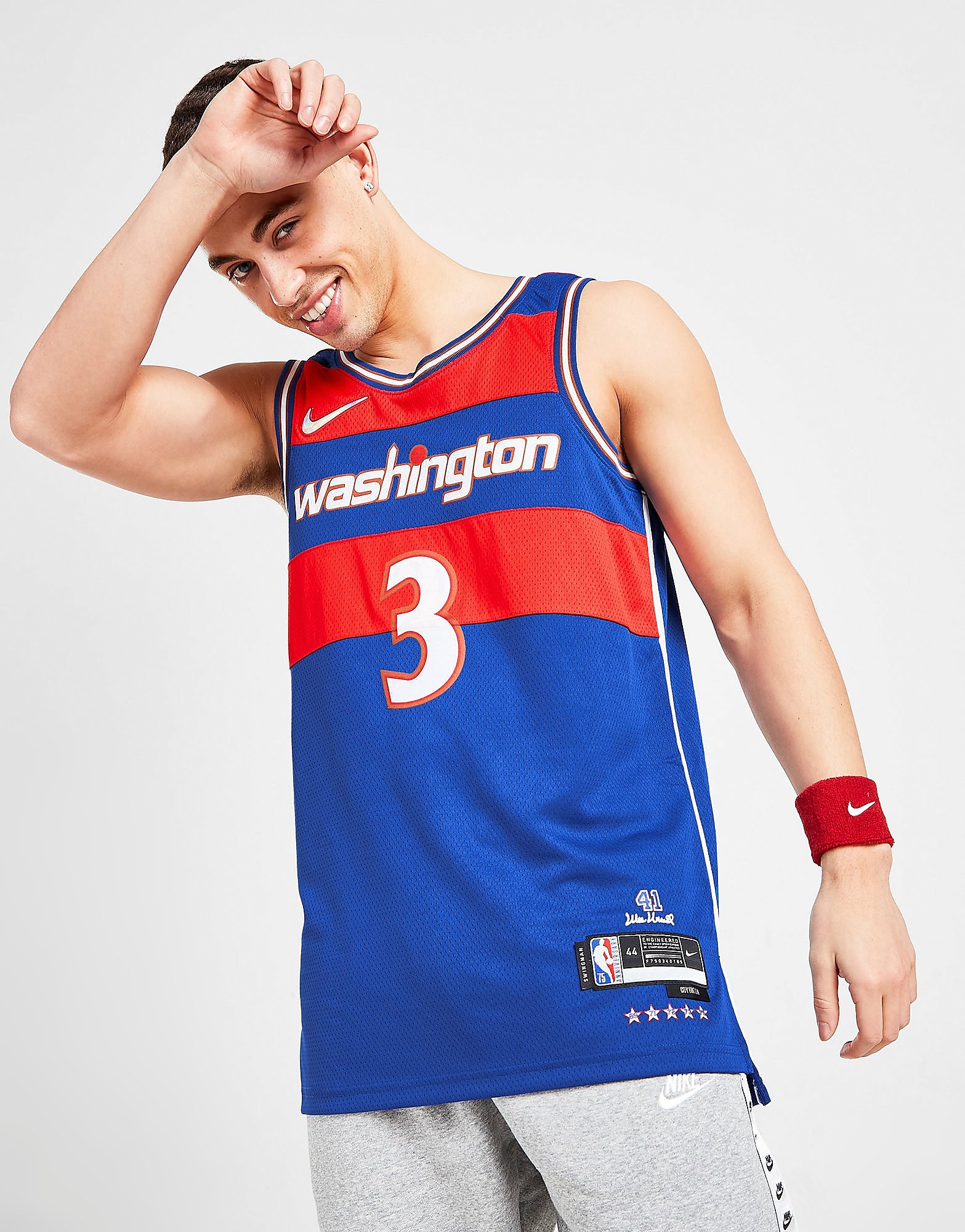 

Nike NBA Washington Wizards Beal #3 Jersey - Blue/Red - Mens, Blue/Red