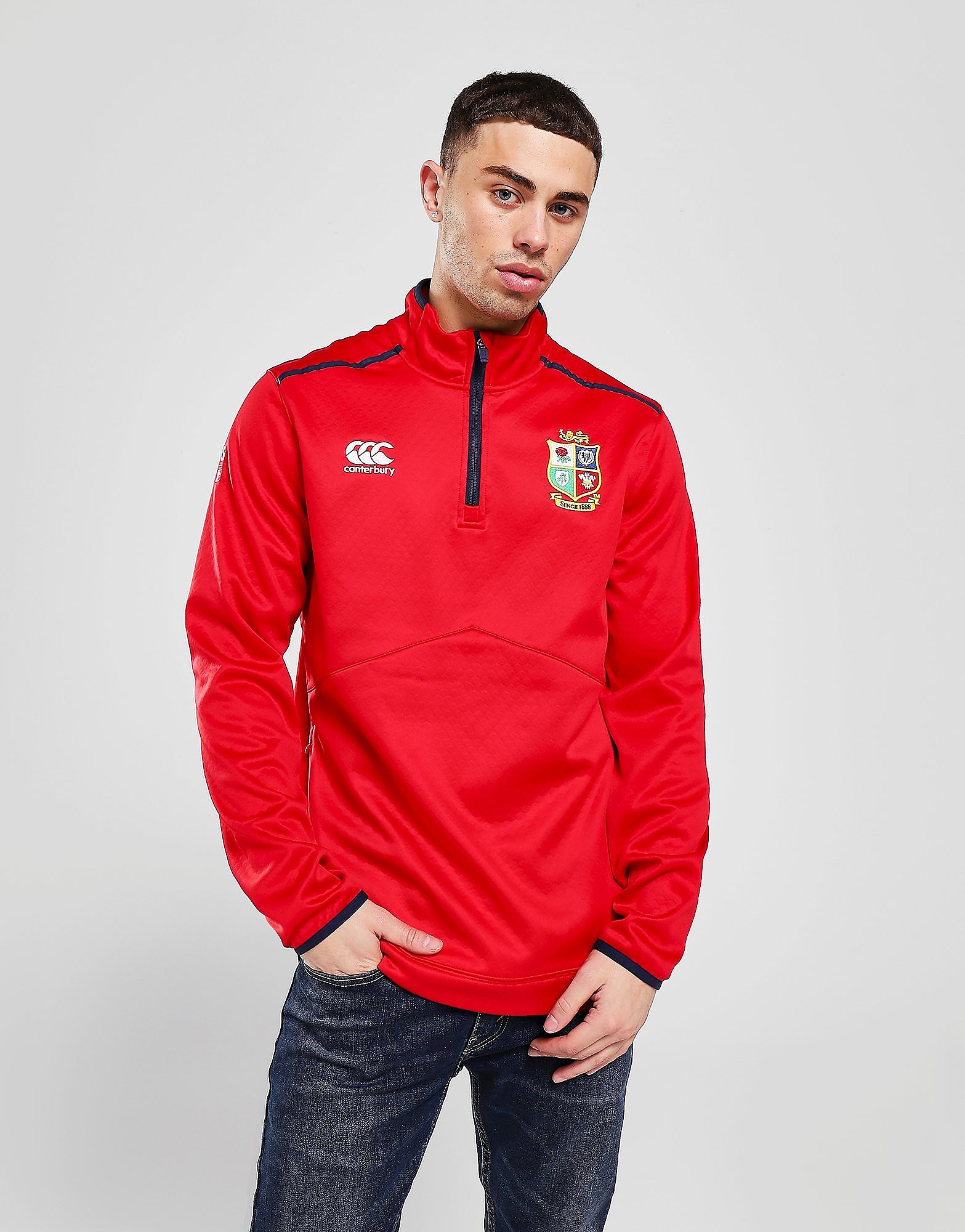 

Canterbury British & Irish Lions 2021 ThermoReg 1/4 Zip Top - Red - Mens, Red