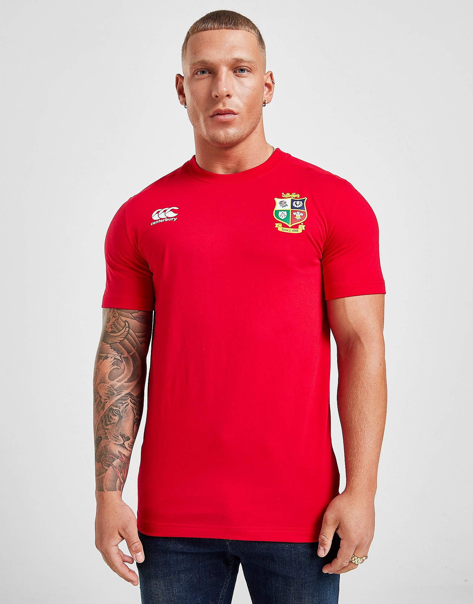 

Canterbury British & Irish Lions 2021 Short Sleeve T-Shirt - Red - Mens, Red