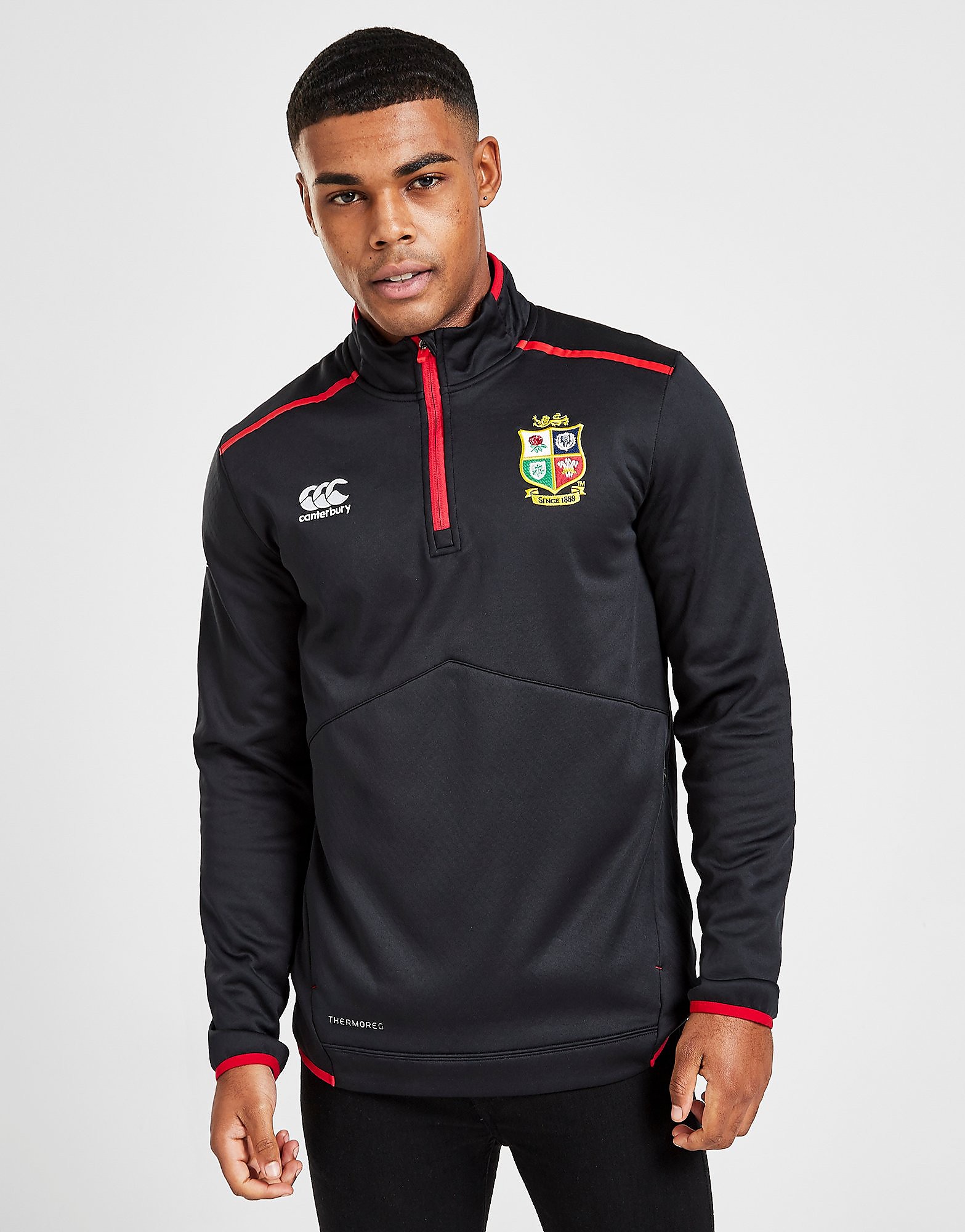 

Canterbury British & Irish Lions 2021 ThermoReg 1/4 Zip Top - Black - Mens, Black