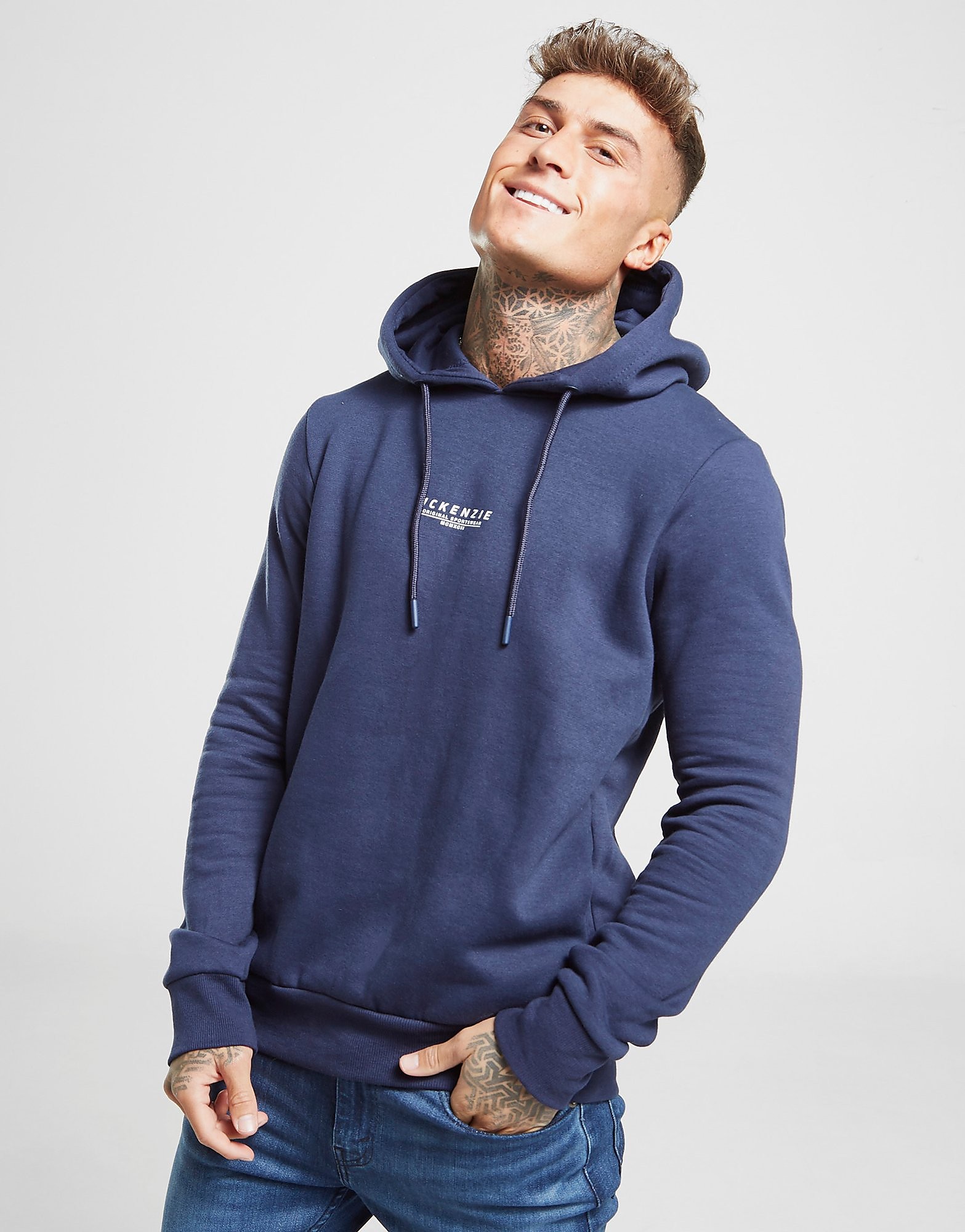 

McKenzie Essential Overhead Hoodie - Only at JD - Blue - Mens, Blue