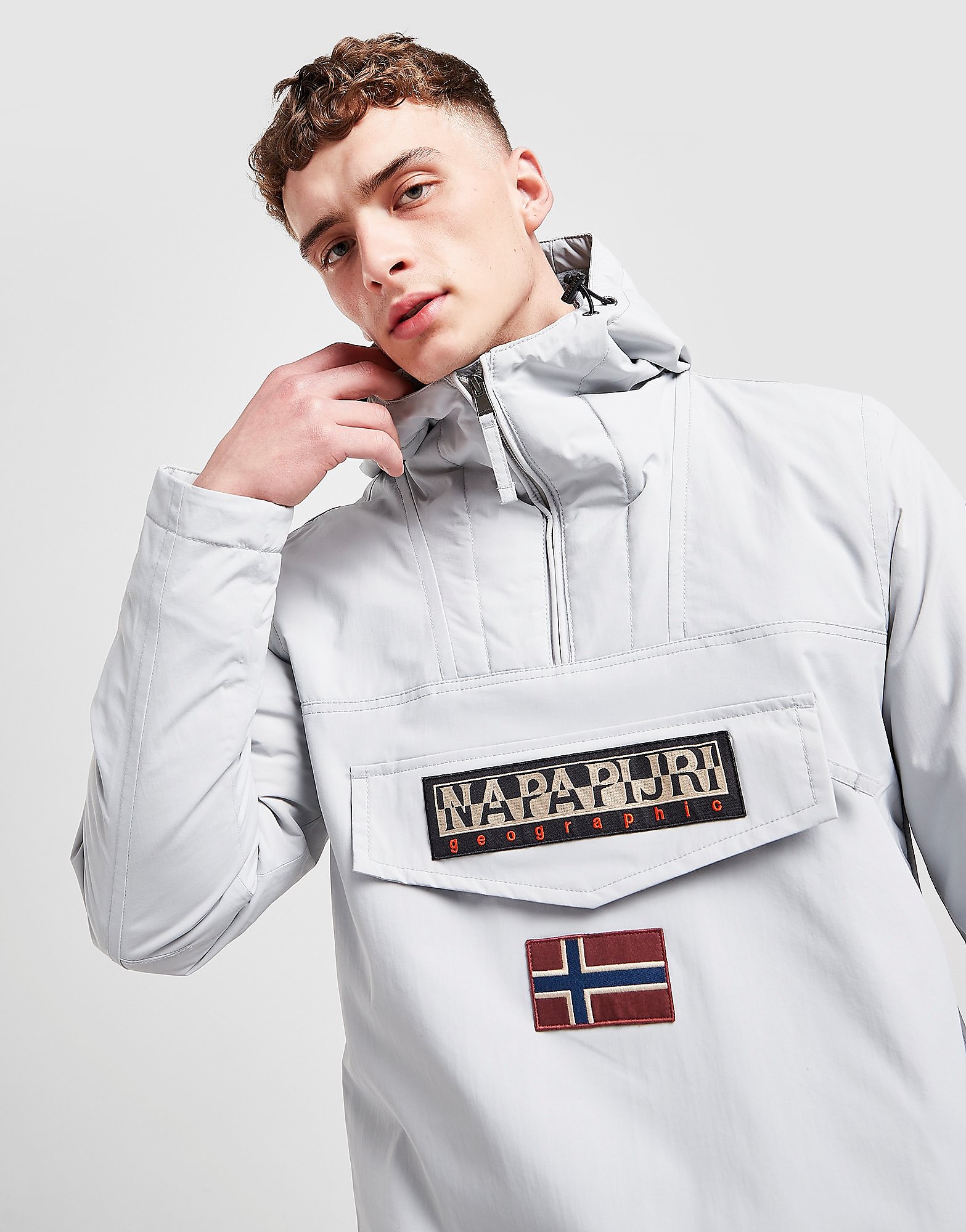 

Napapijri Rainforest Lightweight Jacket - Grey/Grey - Mens, Grey/Grey