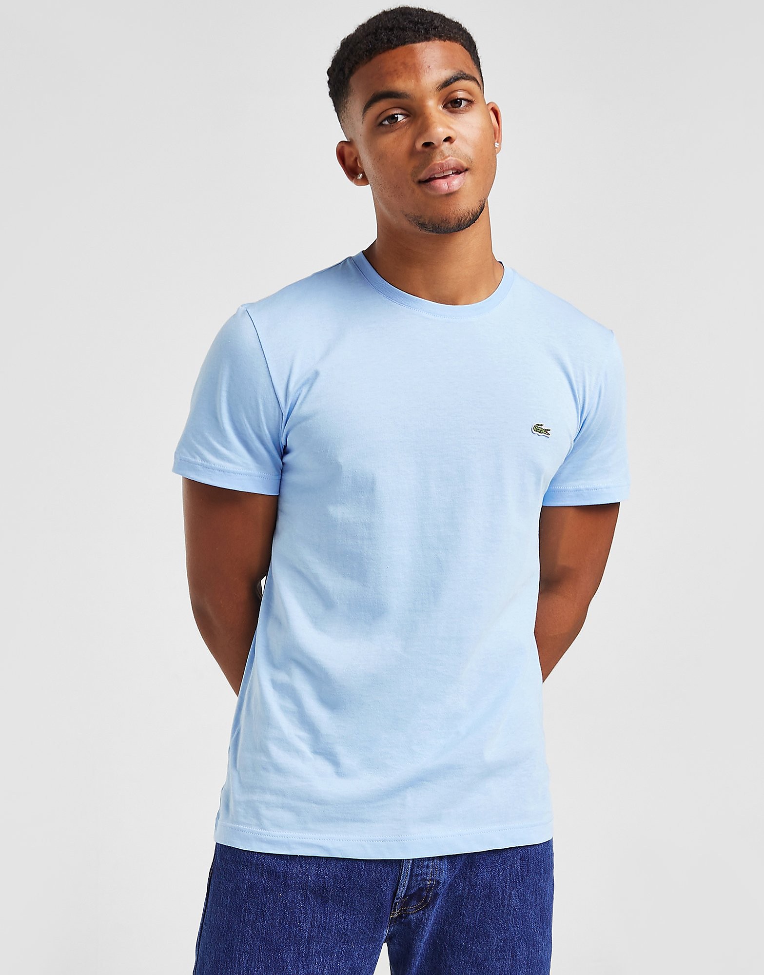 

Lacoste Croc Logo T-Shirt - Blue/Blue - Mens, Blue/Blue