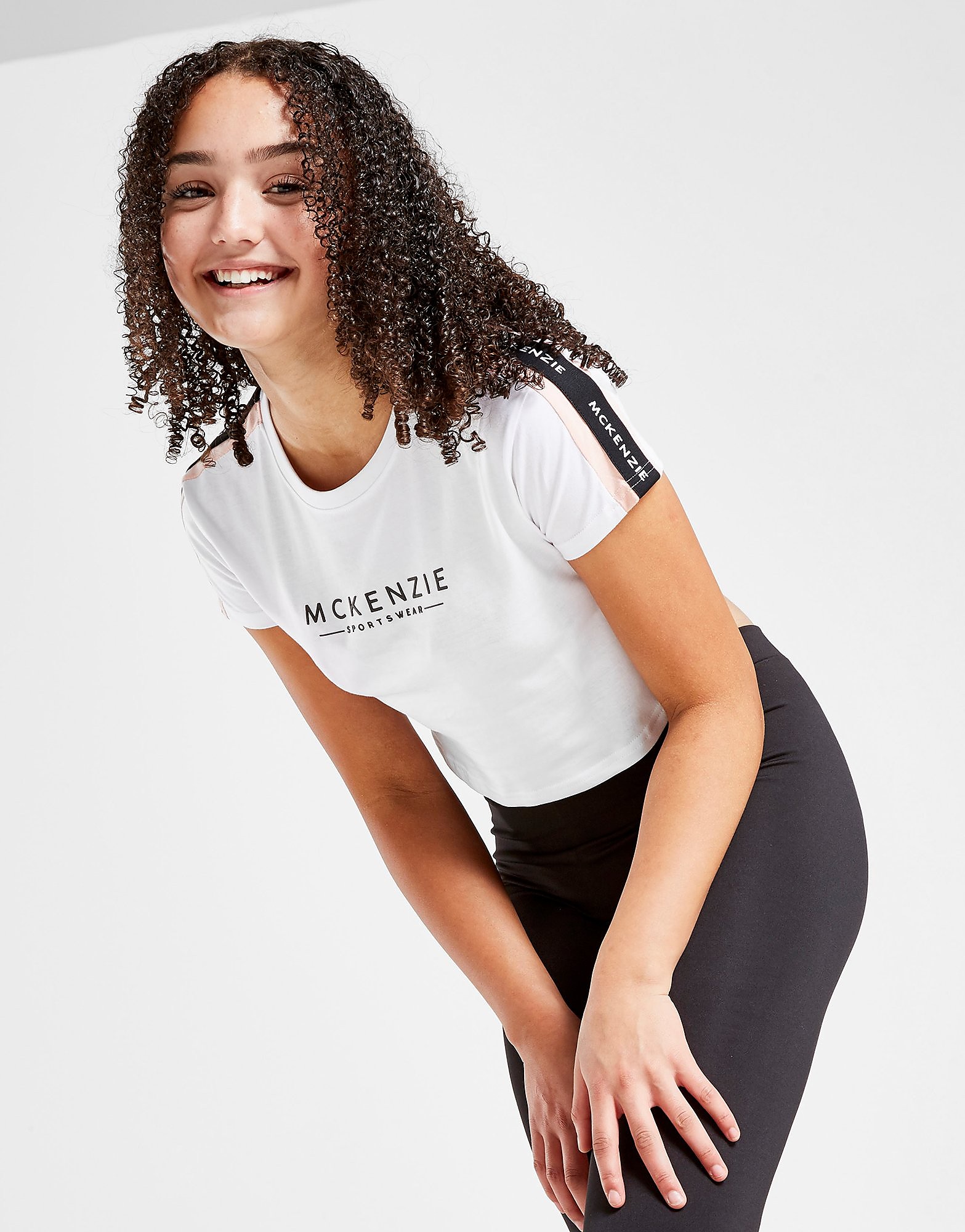 

McKenzie Girls' Gigi Tape T-Shirt Junior - White - Kids, White