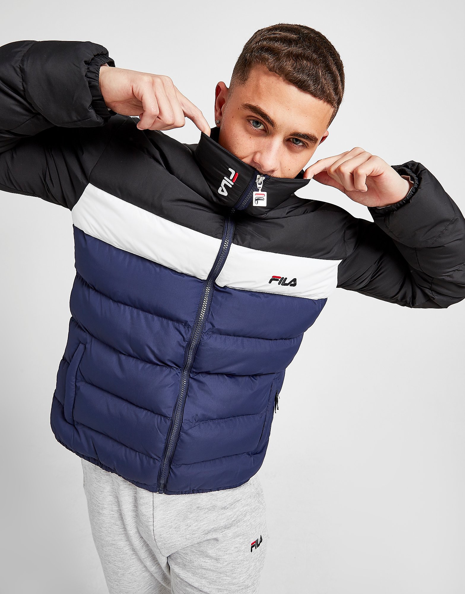 

Fila Jono 2 Padded Jacket - Only at JD - Navy/White/Black - Mens, Navy/White/Black